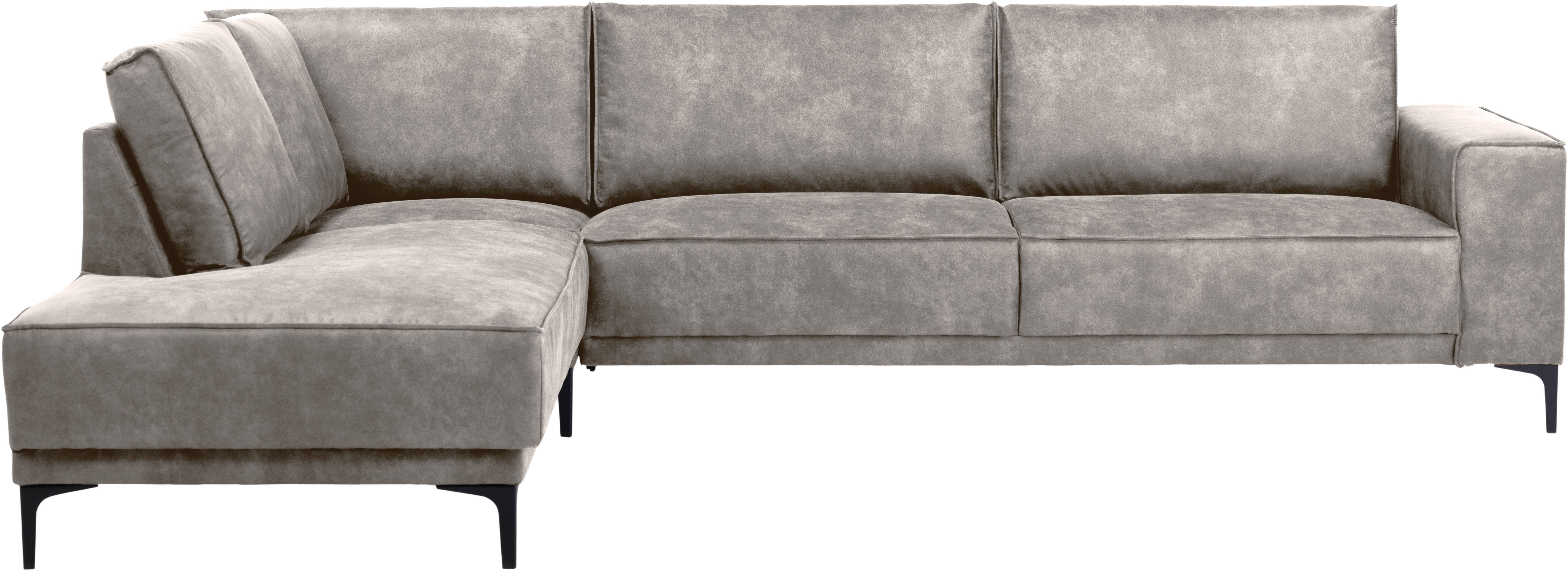 OTTO home Ecksofa OLAND Luxus-Microfaser L-Form, B: 289 cm, Skandi-Design