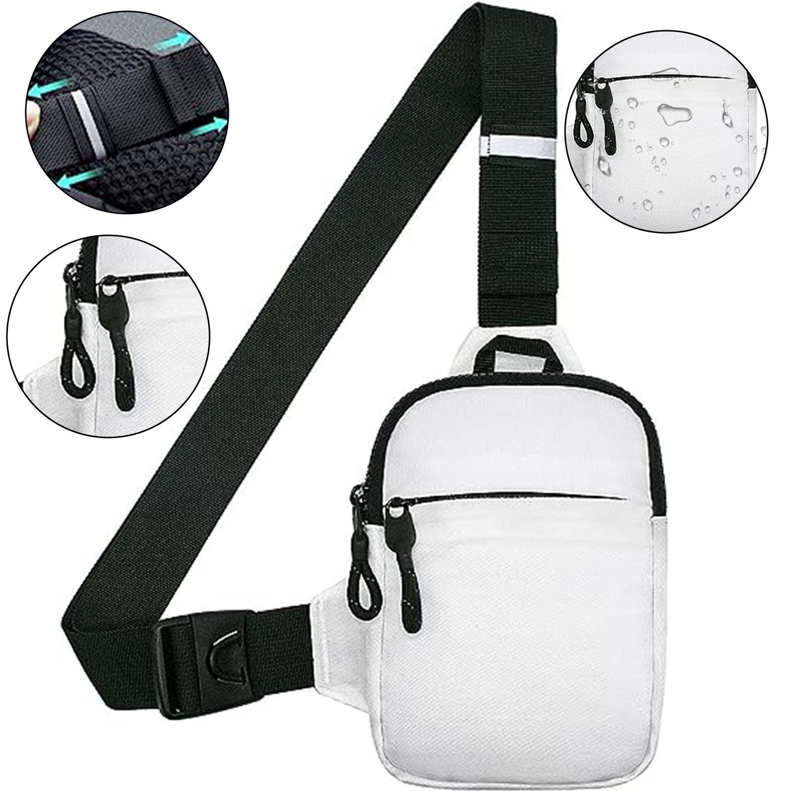OKWISH Schultertasche Umhängetasche Brusttasche Rucksack Streetwear günstig online kaufen