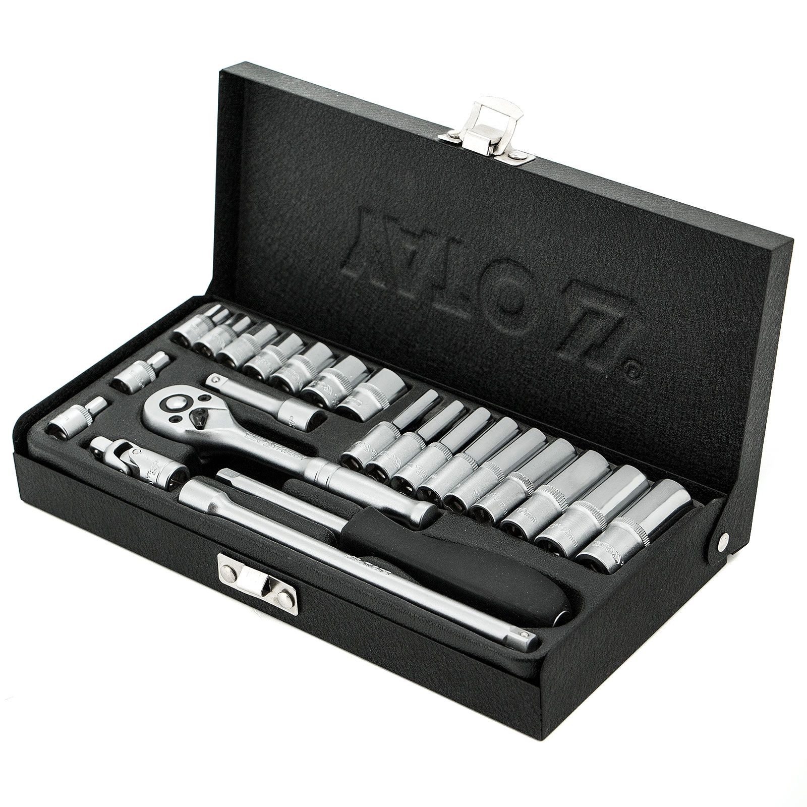 Yato Stecknuss Knarrenkasten 23 Teilig YT-14421, 23-tlg.