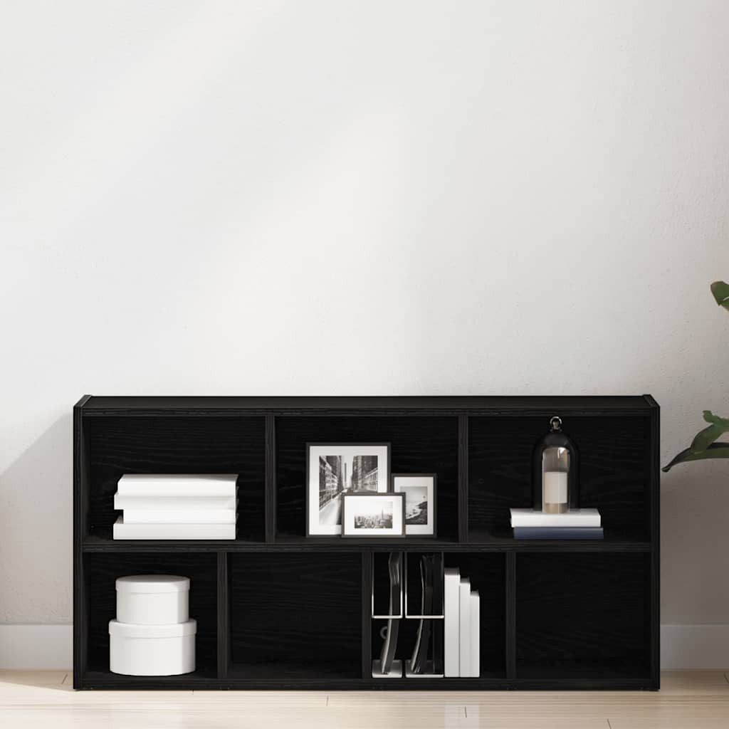 vidaXL Bücherregal Bücherregal Schwarz Eichen-Optik 50x25x104 günstig online kaufen