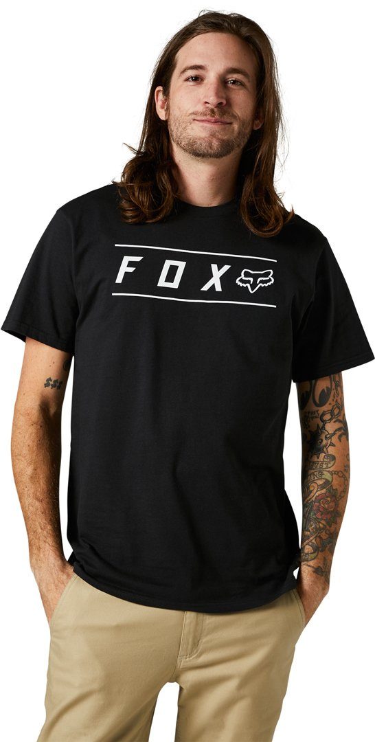 Premium Pinnacle Kurzarmshirt Fox T-Shirt Black/White