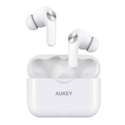 AUKEY EP-T28 wireless In-Ear-Kopfhörer (Sprachassistent, Bluetooth, True Wireless, Touch Control, LED Anzeige, BT5, 25h Akku, USB-C, IPX5)