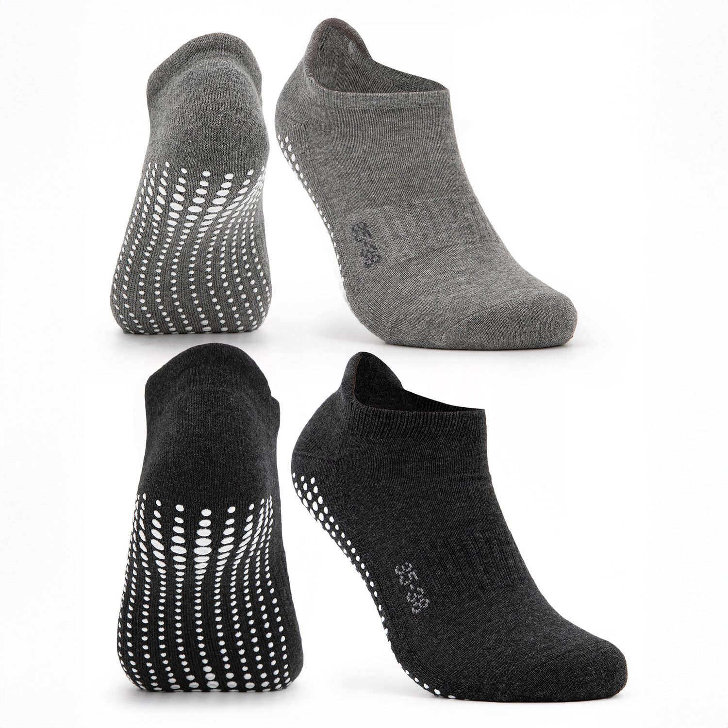 OCCULTO Sportsocken Damen & Herren Yogasocken 2-4er Pack (Modell: Mady) (2-Paar)