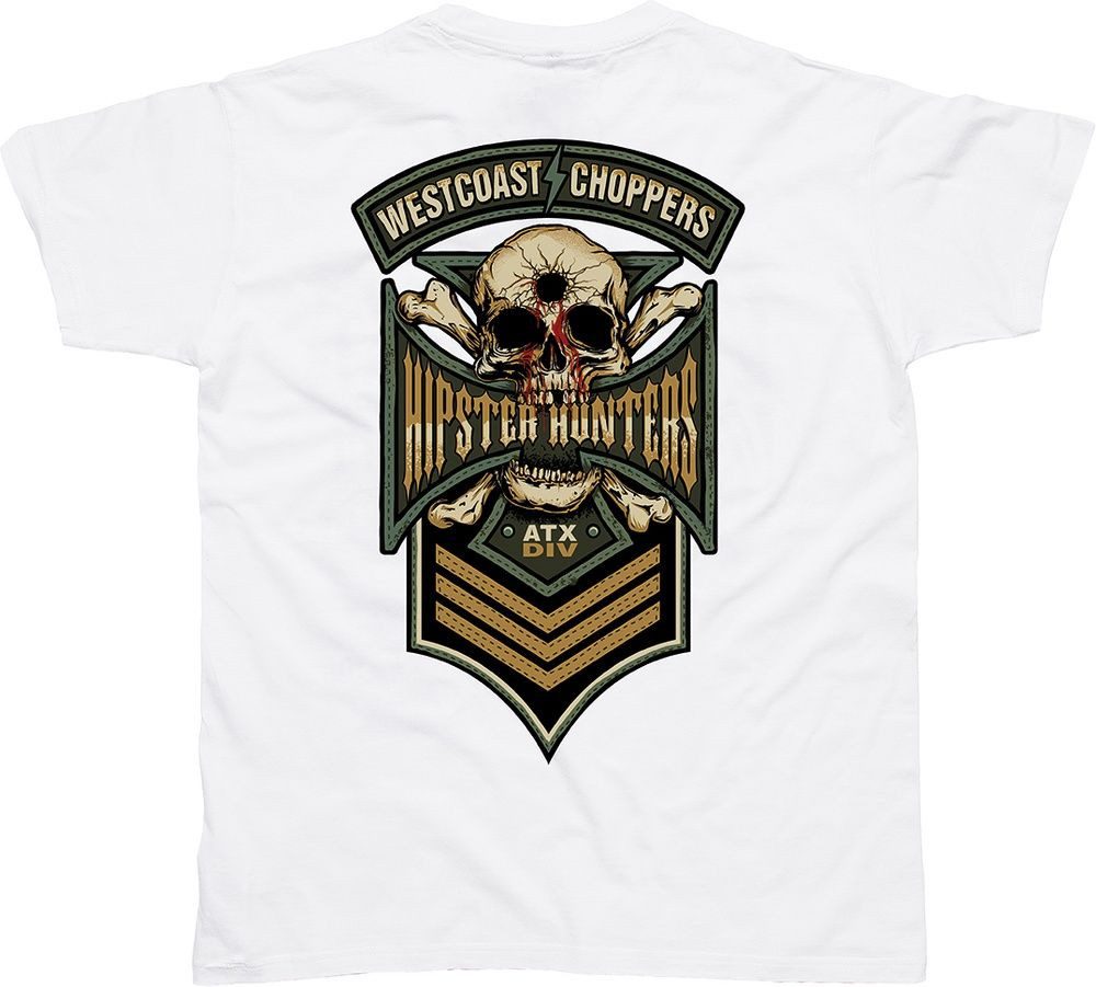 West Coast Choppers T-Shirt Hipster Hunters T-Shirt White