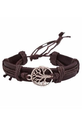 Firetti Armband Set Multipack Schmuck Geschenk Armschmuck Lederarmband Lebensbaum (Set, 3-tlg), Made in Germany