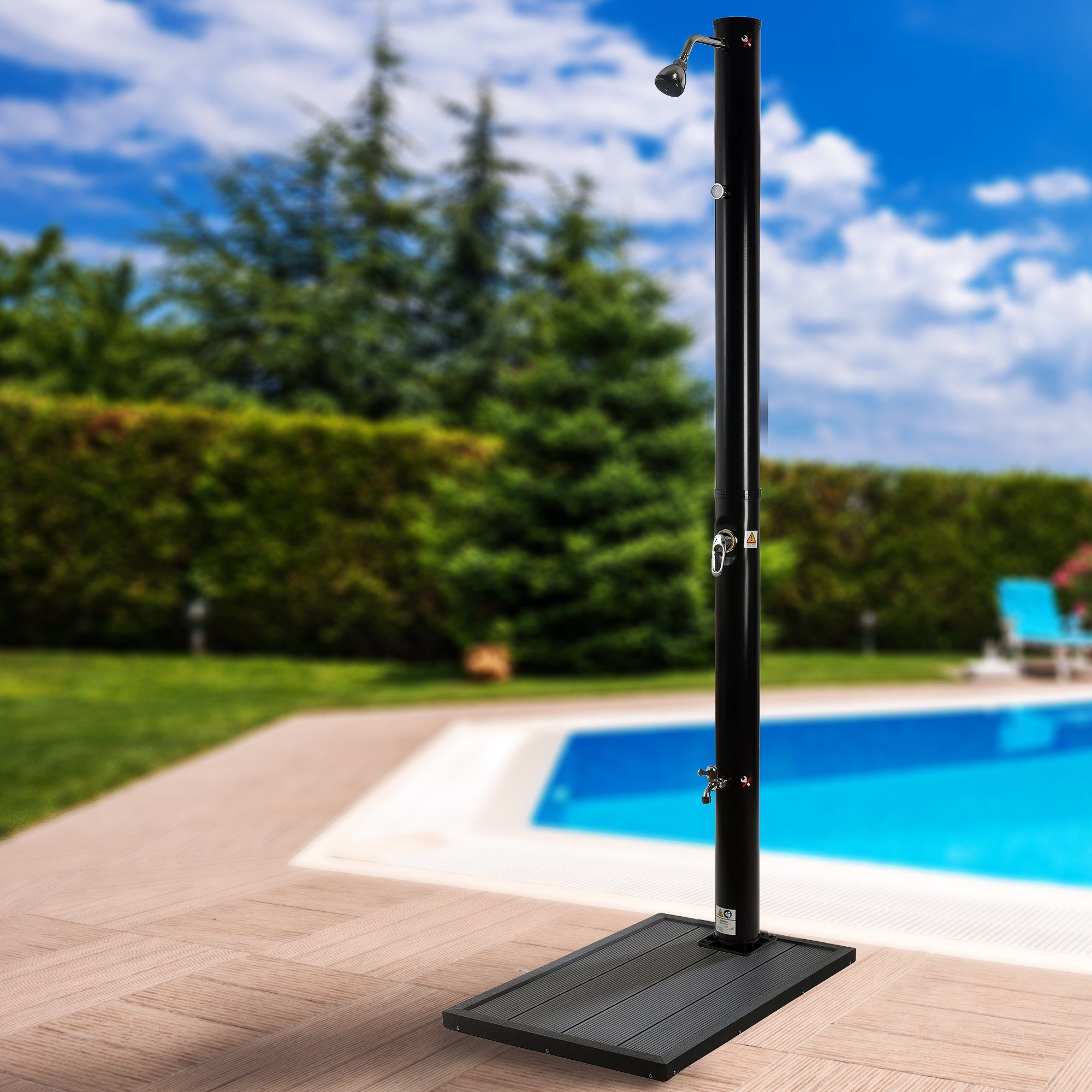 Arebos Solardusche Gartendusche Pooldusche Außendusche 20 günstig online kaufen