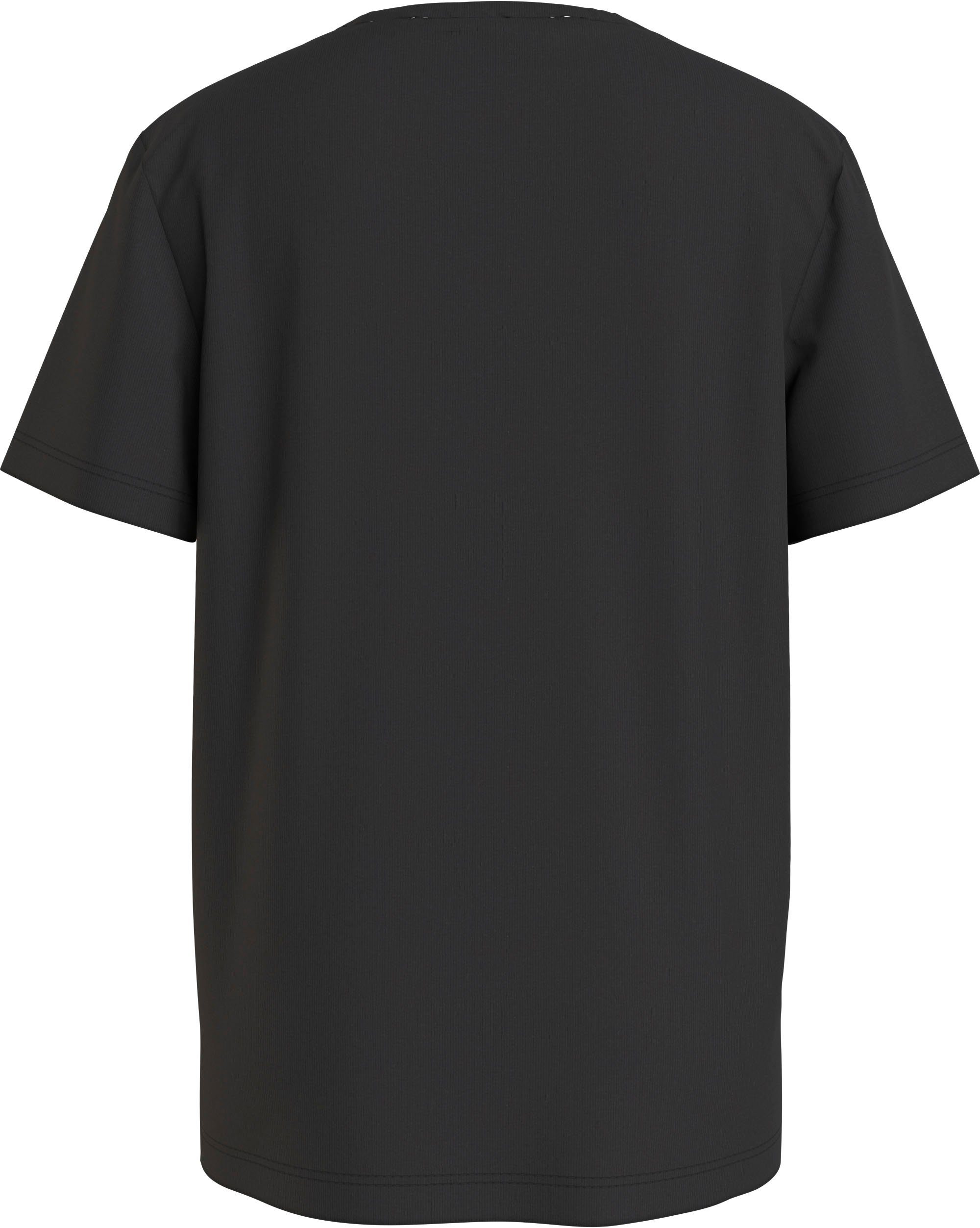Calvin Klein Jeans Black TOP T-Shirt Ck MONOGRAM CHEST