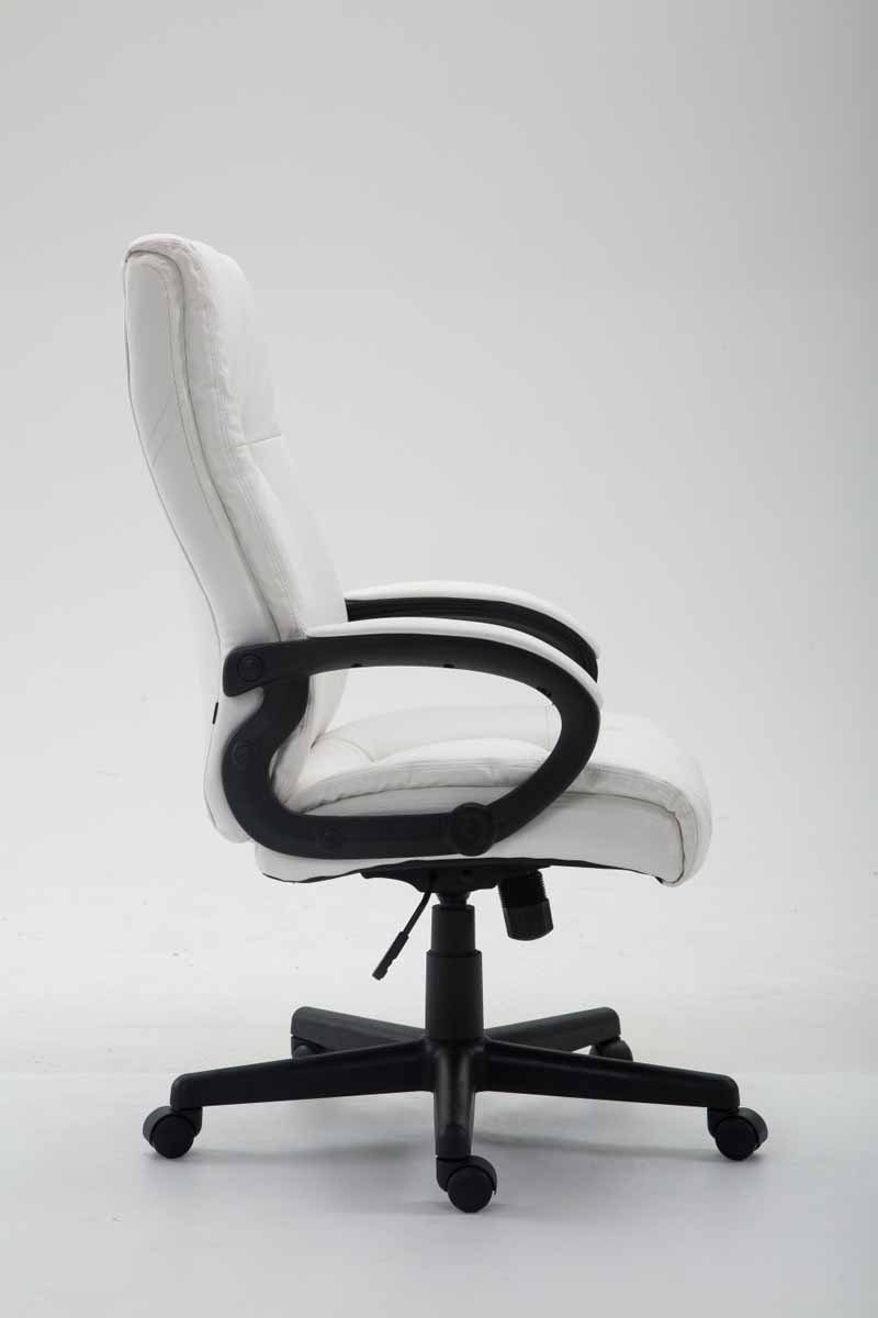 CLP Schreibtischstuhl Sparta weiß dreh- Kunstleder, XL höhenverstellbar &