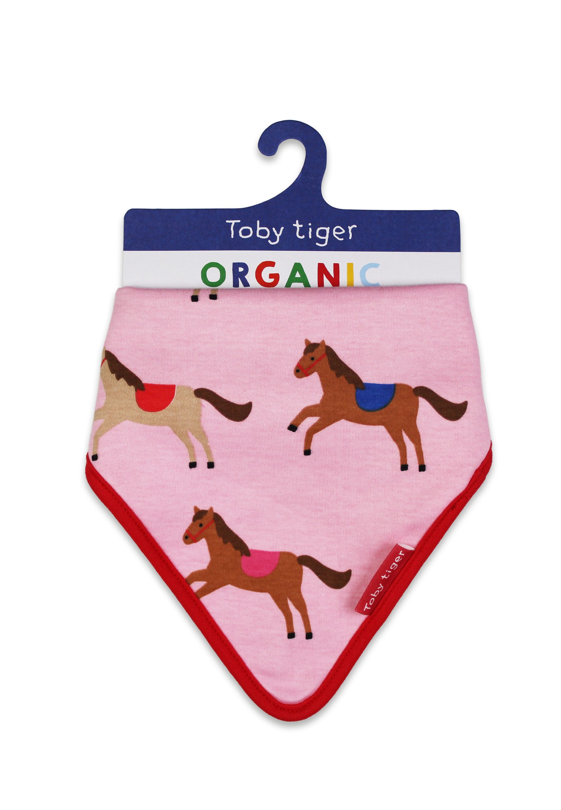 Toby Tiger Dreieckstuch Babytuch mit Pferde Print