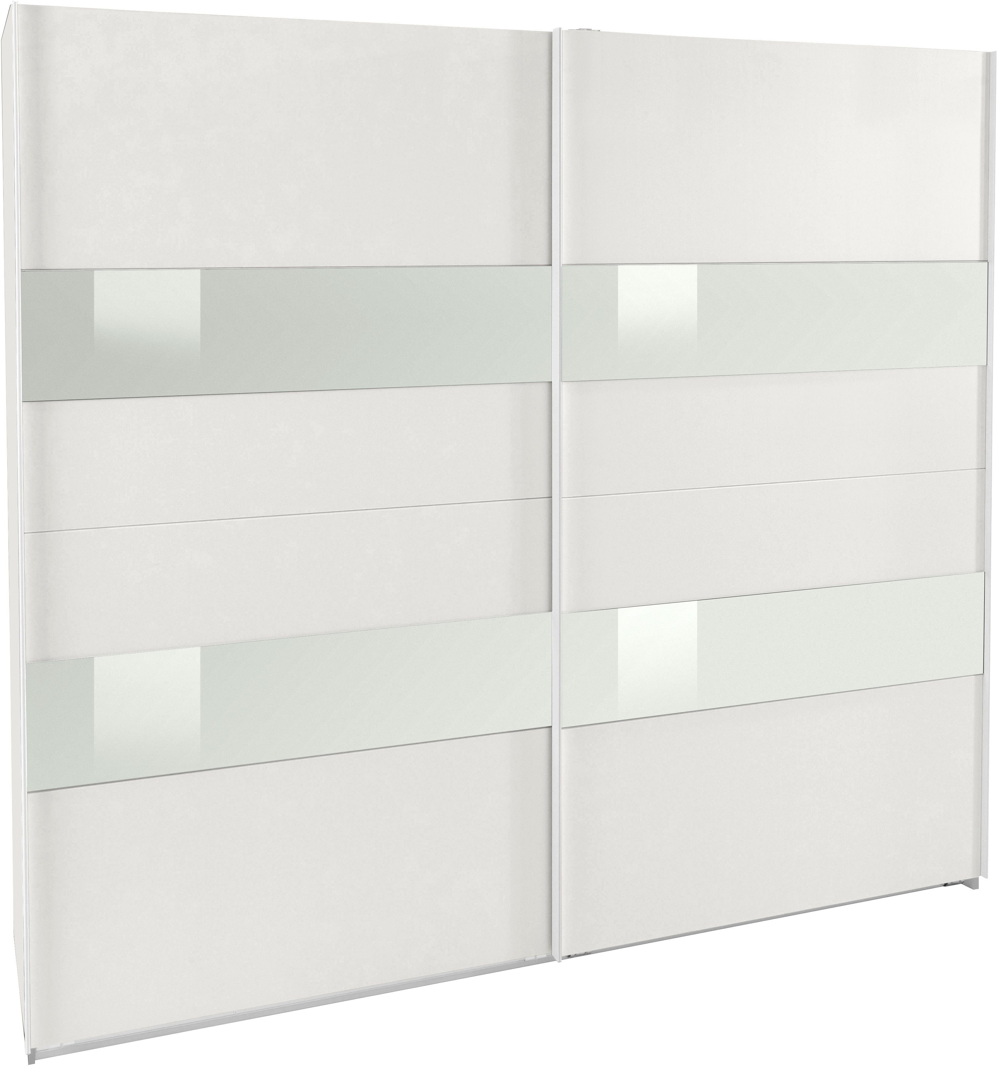 Wimex Schwebetürenschrank Altona mit Glaselementen und zusätzlichen Einlegeböden