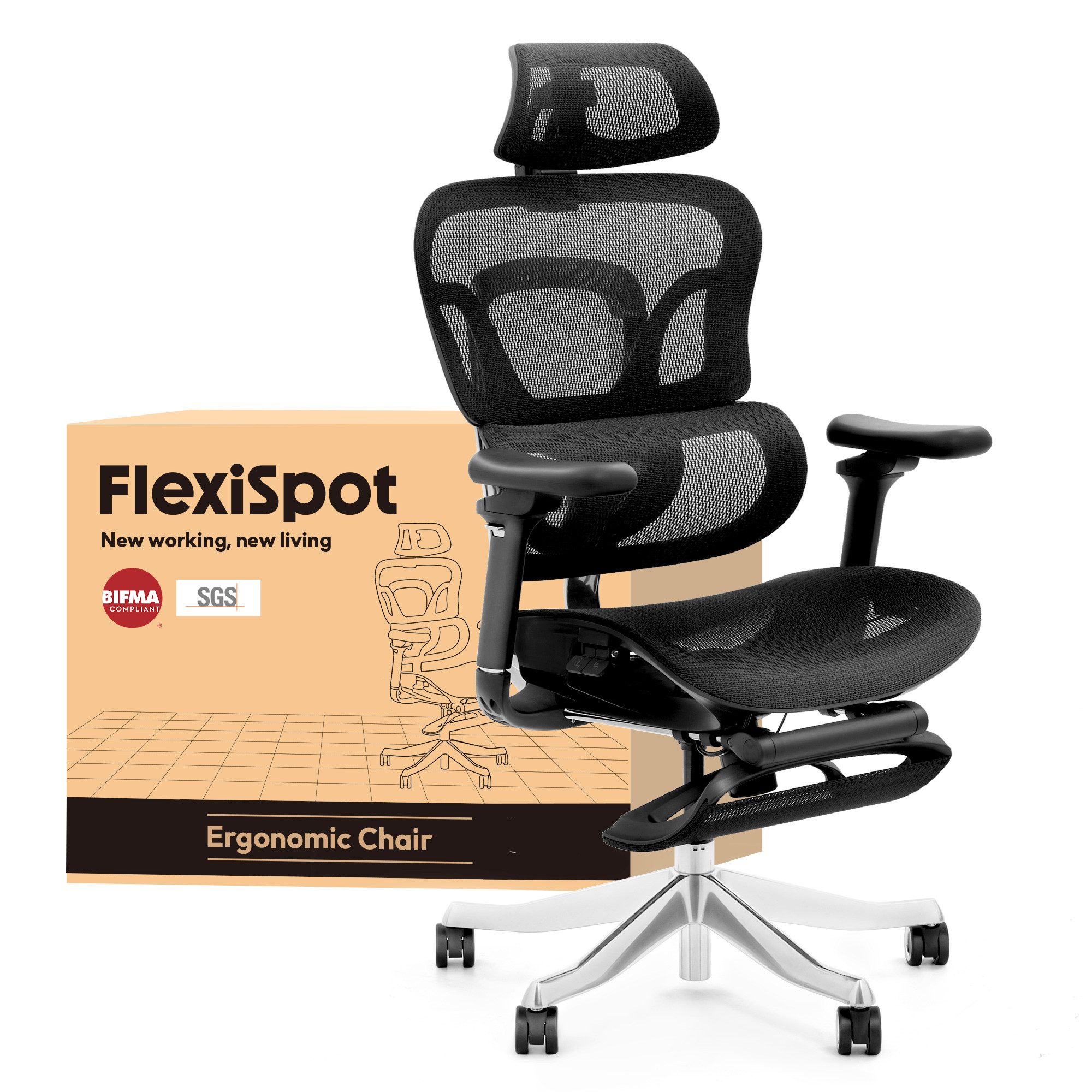 FLEXISPOT Bürostuhl ErgoX, Schreibtischstuhl Premium Ergonomischer günstig online kaufen