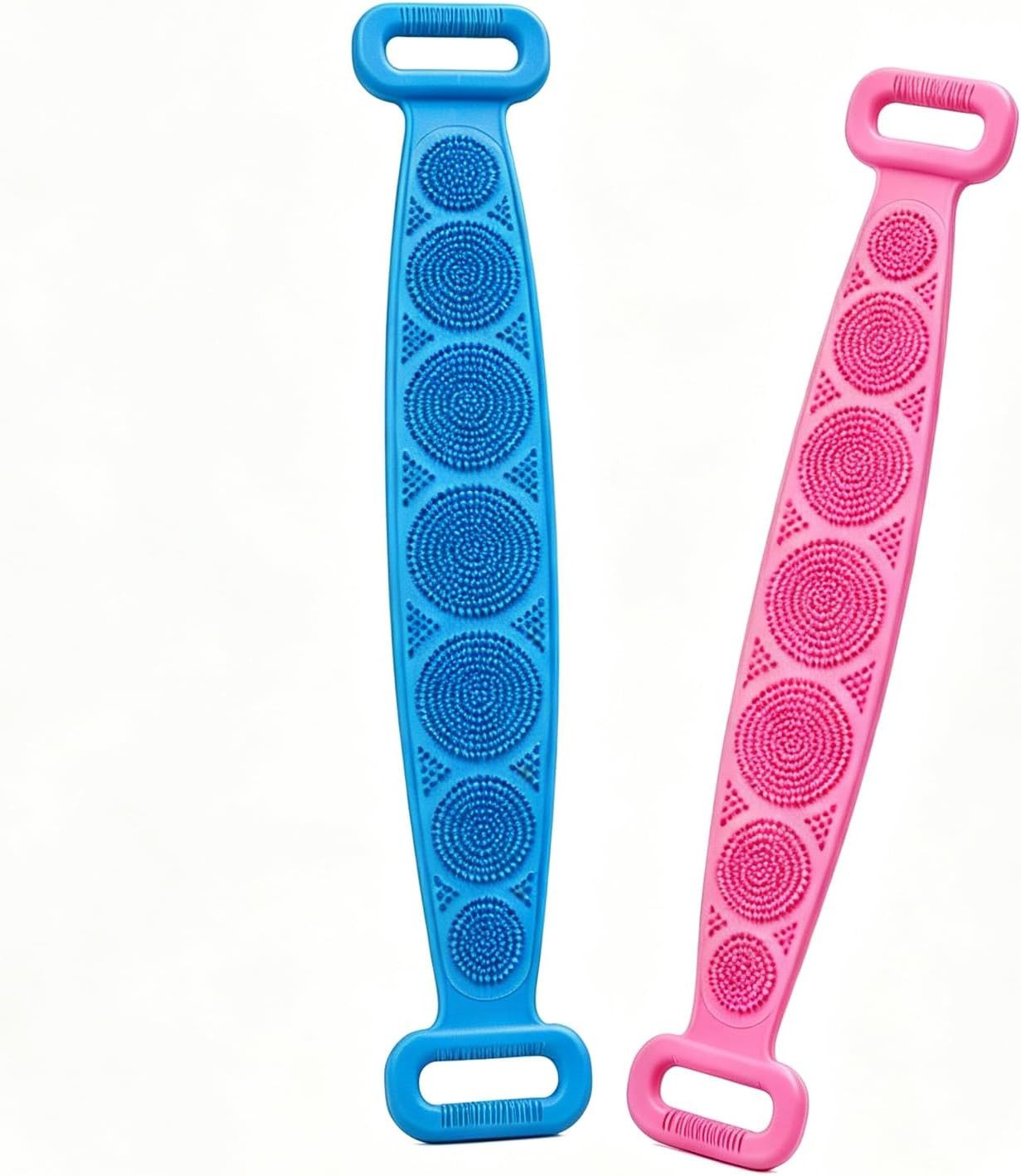 FELIXLEO Badebürste 4 Stück Duschbürste Rücken Silikon Körperbürste mit Stiel, 1-tlg.