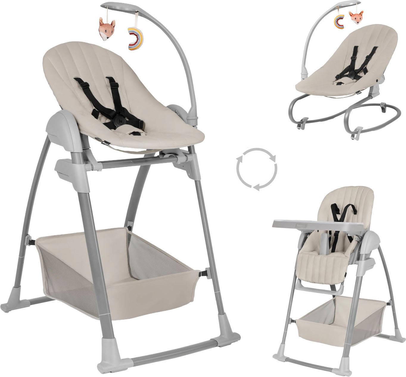 Hauck Hochstuhl Sit N Relax 3in1 beige