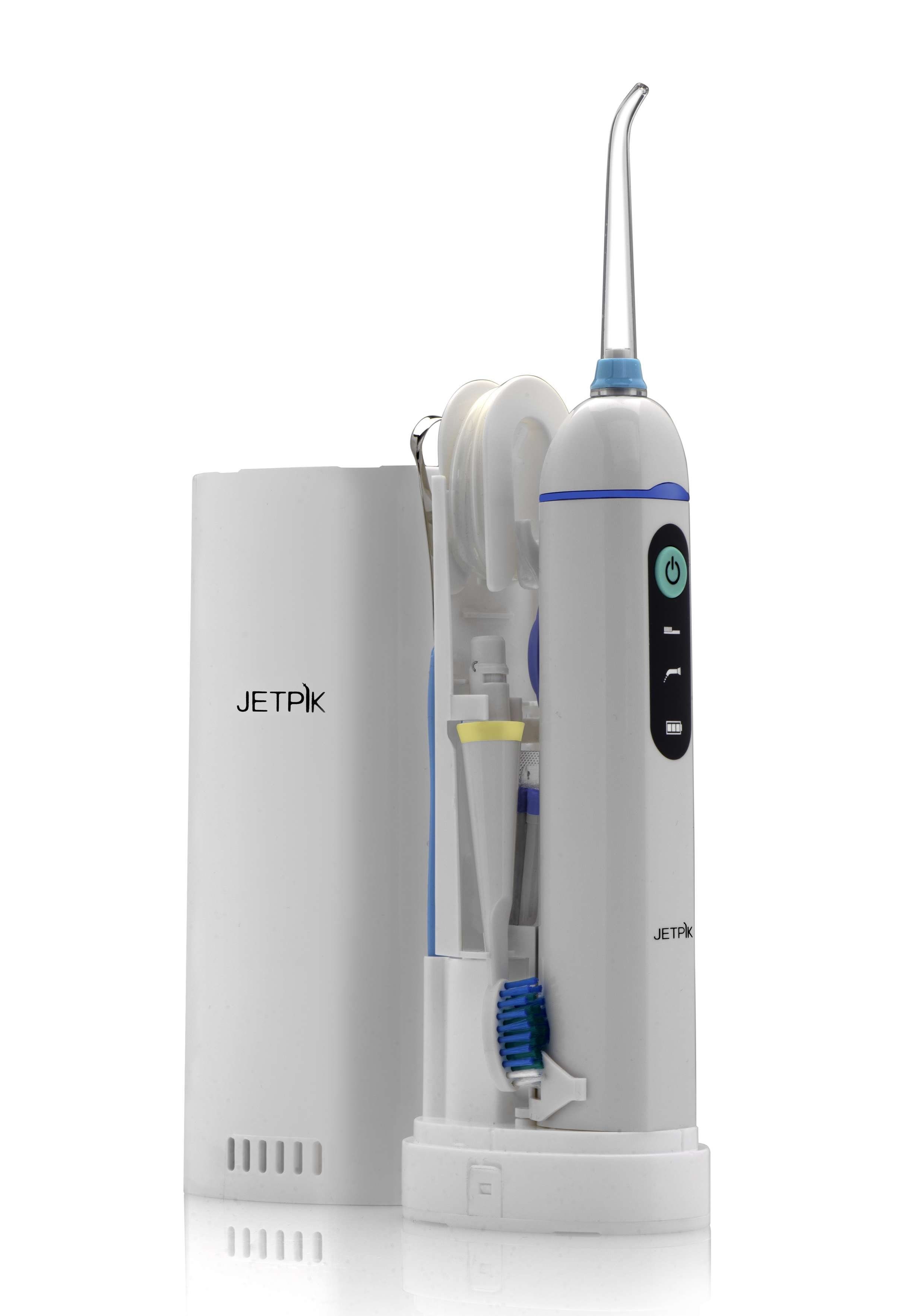 JETPIK Mundpflegecenter JP 210 Solo, Set, 3 in 1, innovatives 3-in-1-System: Schallzahnbürste, Munddusche und Zahnseide