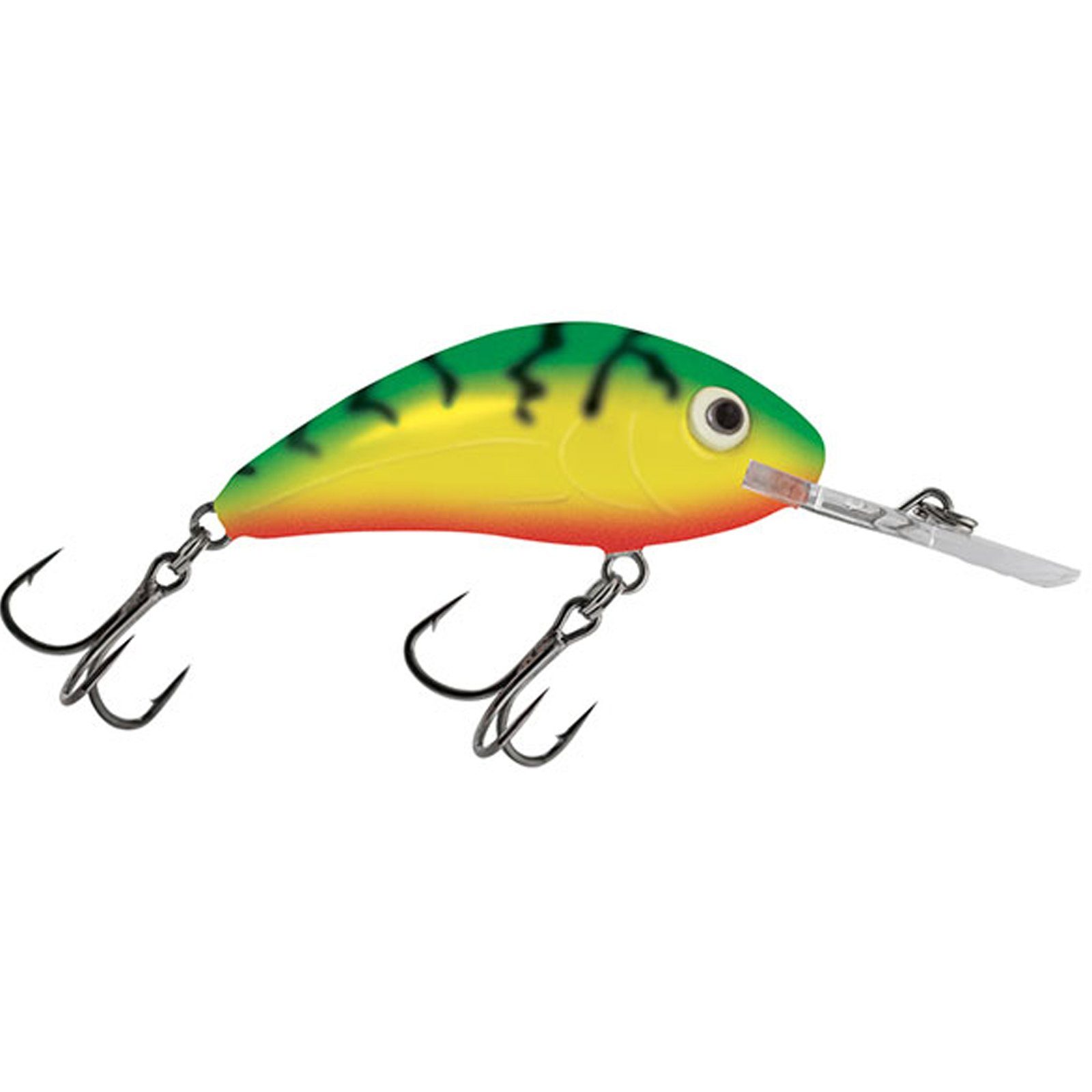 Salmo Kunstköder, Salmo Rattlin Hornet Floating 3,5cm Green Tiger Wobbler