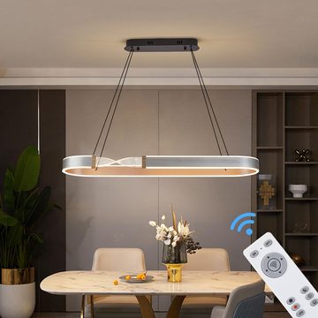 Euroton LED Pendelleuchte LED Pendelleuchte 2137 40*60*80cm Fernbedienung einstellbar dimmbar, LED fest integriert, mit Fernbedienung warmweiß neutralweiß kaltweiß stufenlos einstellbar