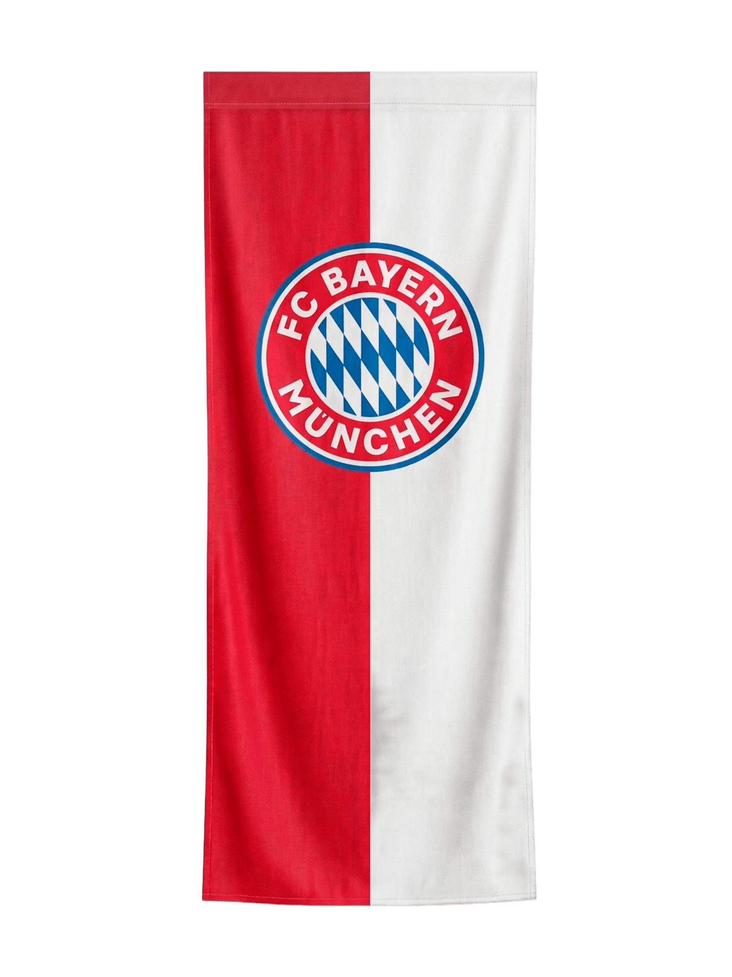 FC Bayern München Fahne FC Bayern München I Bannerfahne Logo 300x120 cm I Rot/Weiß