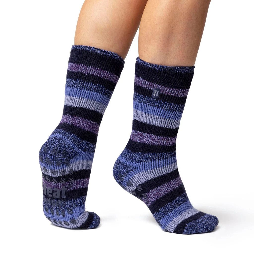 Heat Holders Thermosocken Petunia Stripe Slipper-Socken für Damen günstig online kaufen