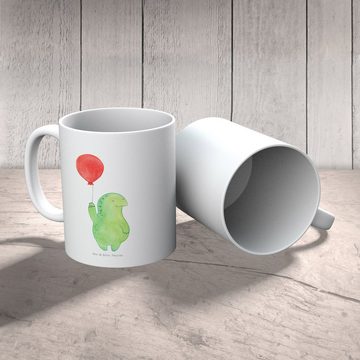 Mr. & Mrs. Panda Tasse Schildkröte Luftballon - Weiß - Geschenk, Becher, Geschenk Tasse, Tee, Keramik, Langlebige Designs