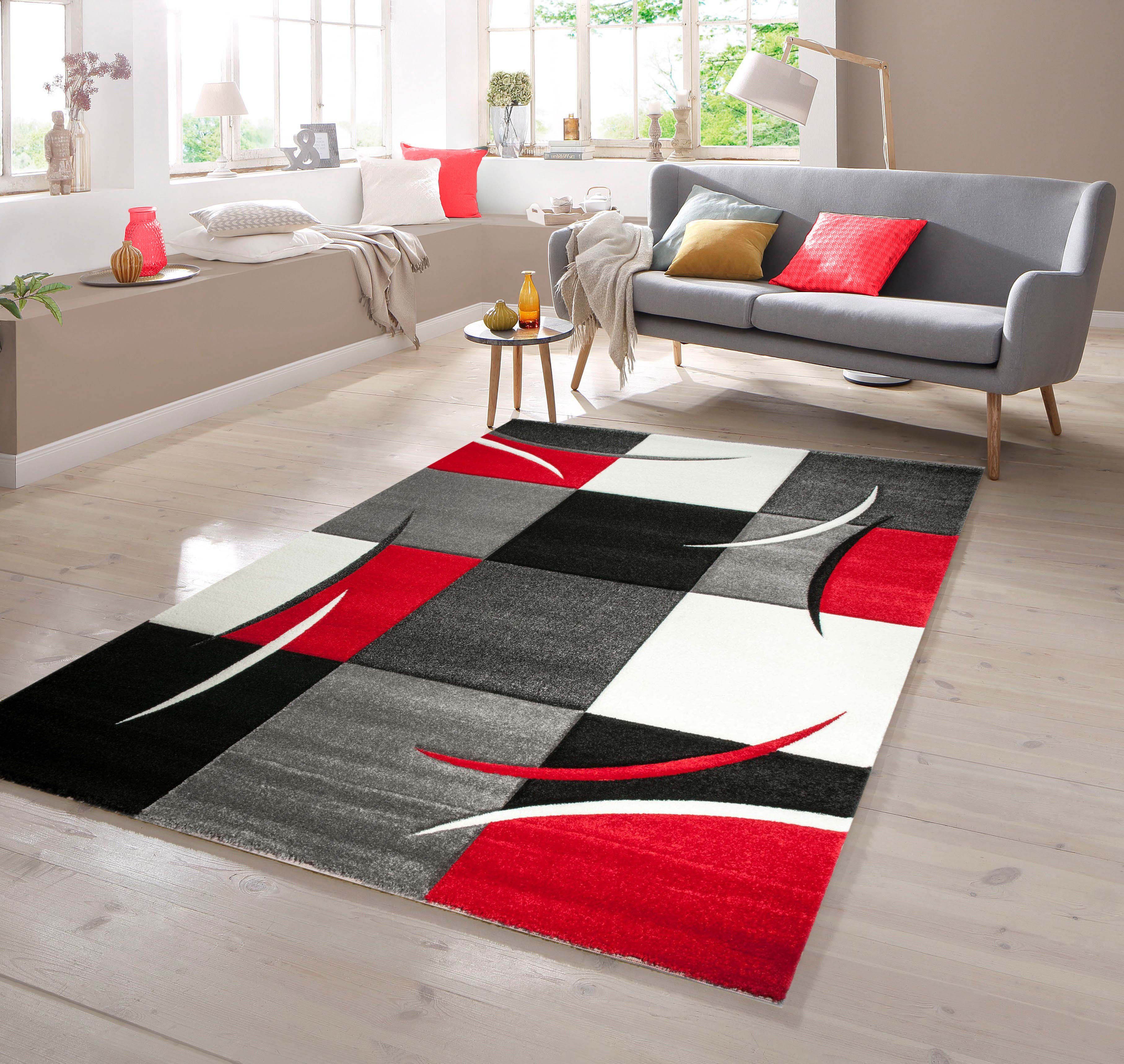 TeppichHome24 Teppich Designer Teppich mit Konturenschnitt günstig online kaufen