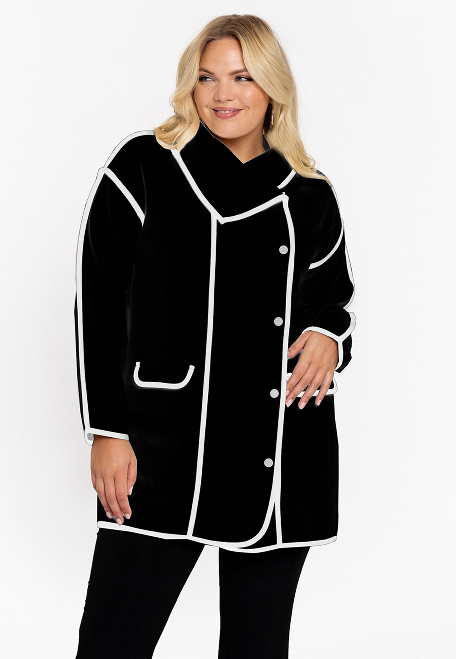 YOEK Langmantel Damen Jacke mit Langarm