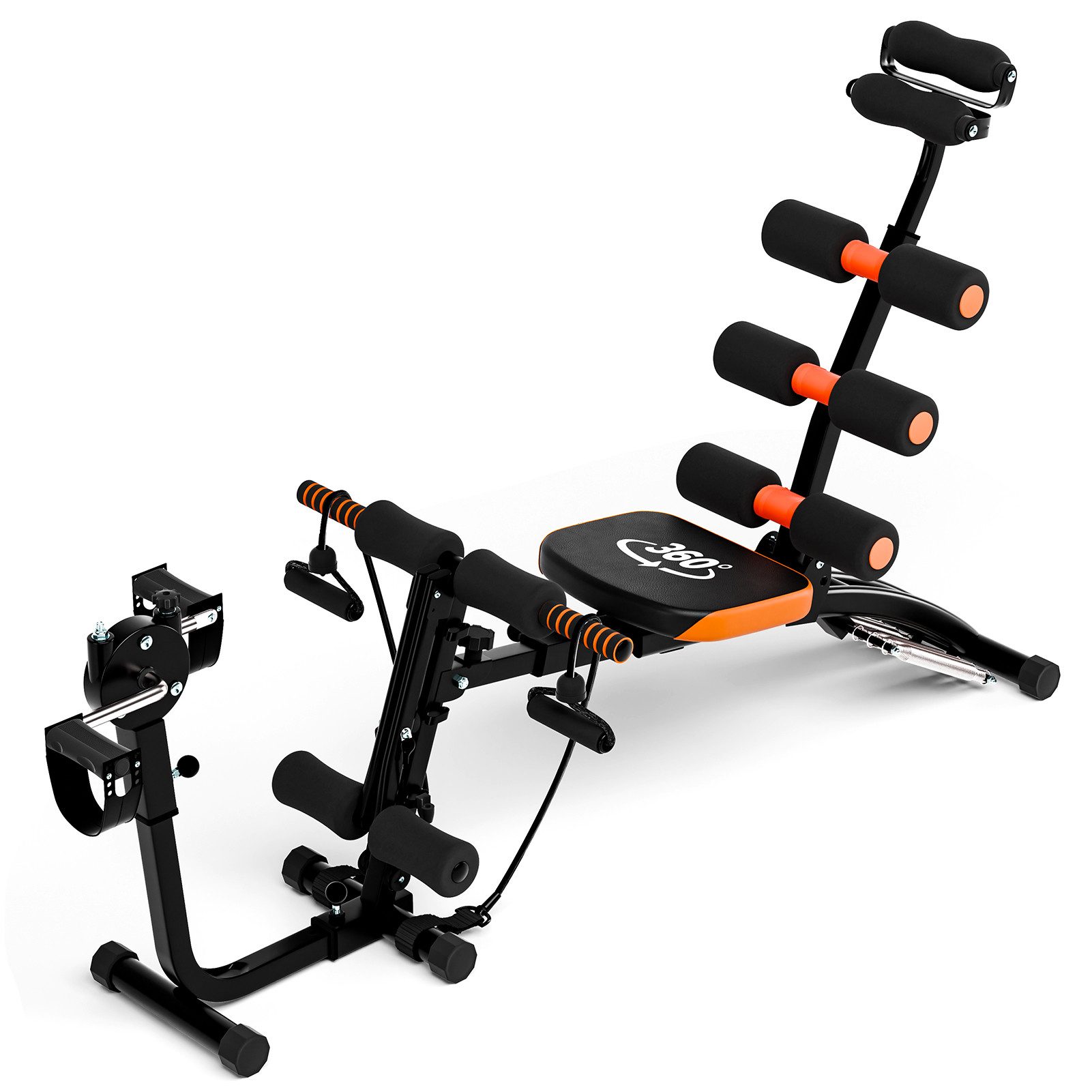 Rutaqian Ganzkörpertrainer Ab-Maschine, Trainingsbank klappbar, ideal für Ganzkörper-Krafttraining, (Sit-ups durchführen, Liegestütze,Dehnen, vielseitige Bank), für das Fitnessstudio zu Hause