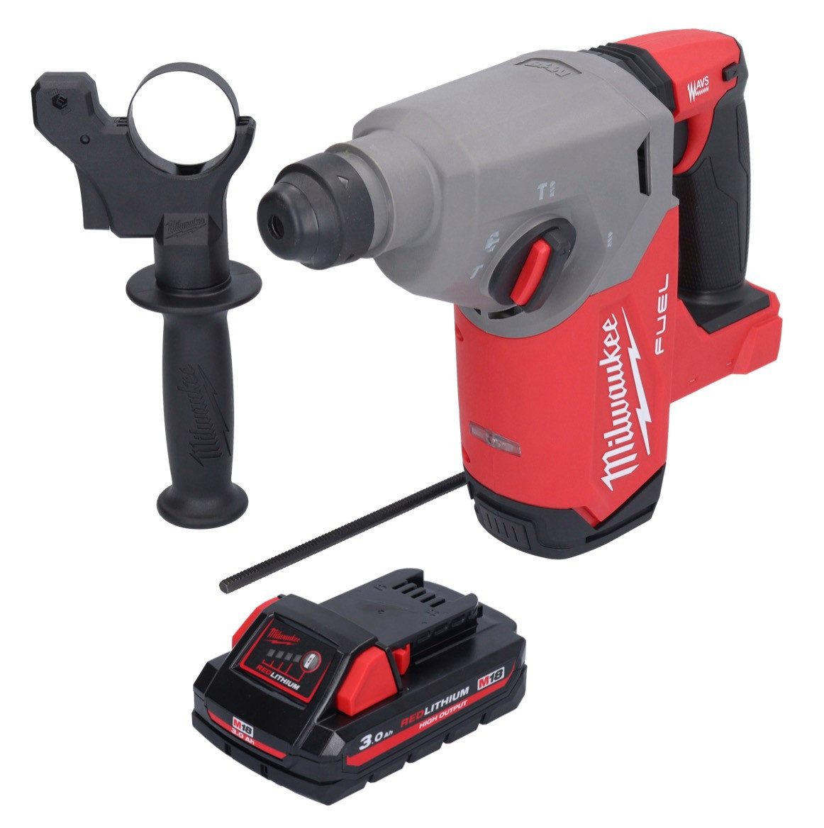 Milwaukee Akku-Bohrhammer M18 FH-301 Akku Bohrhammer 18 V 2,5 J SDS plus Brushless + 1x Akku