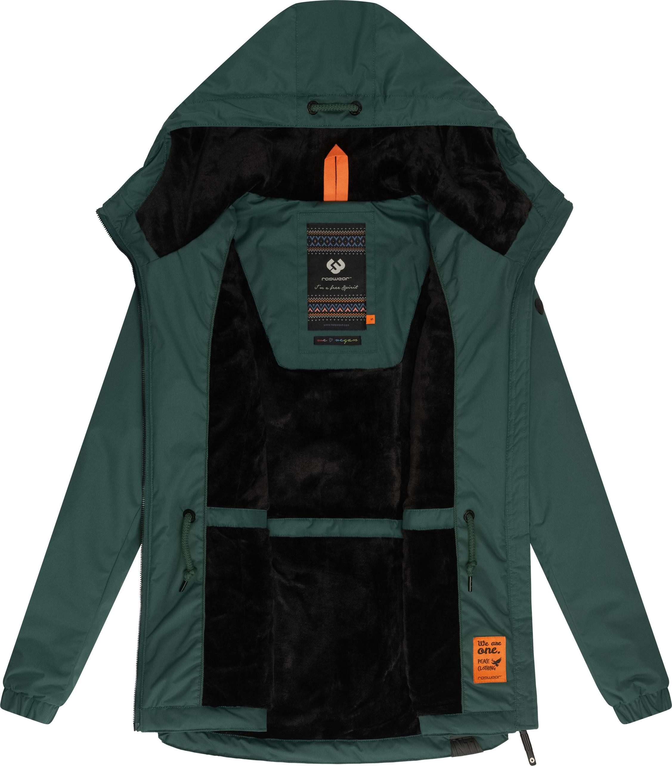 Ragwear Winterjacke Dankka Warm Wasserdichte weiche Damen Jacke für den Winter