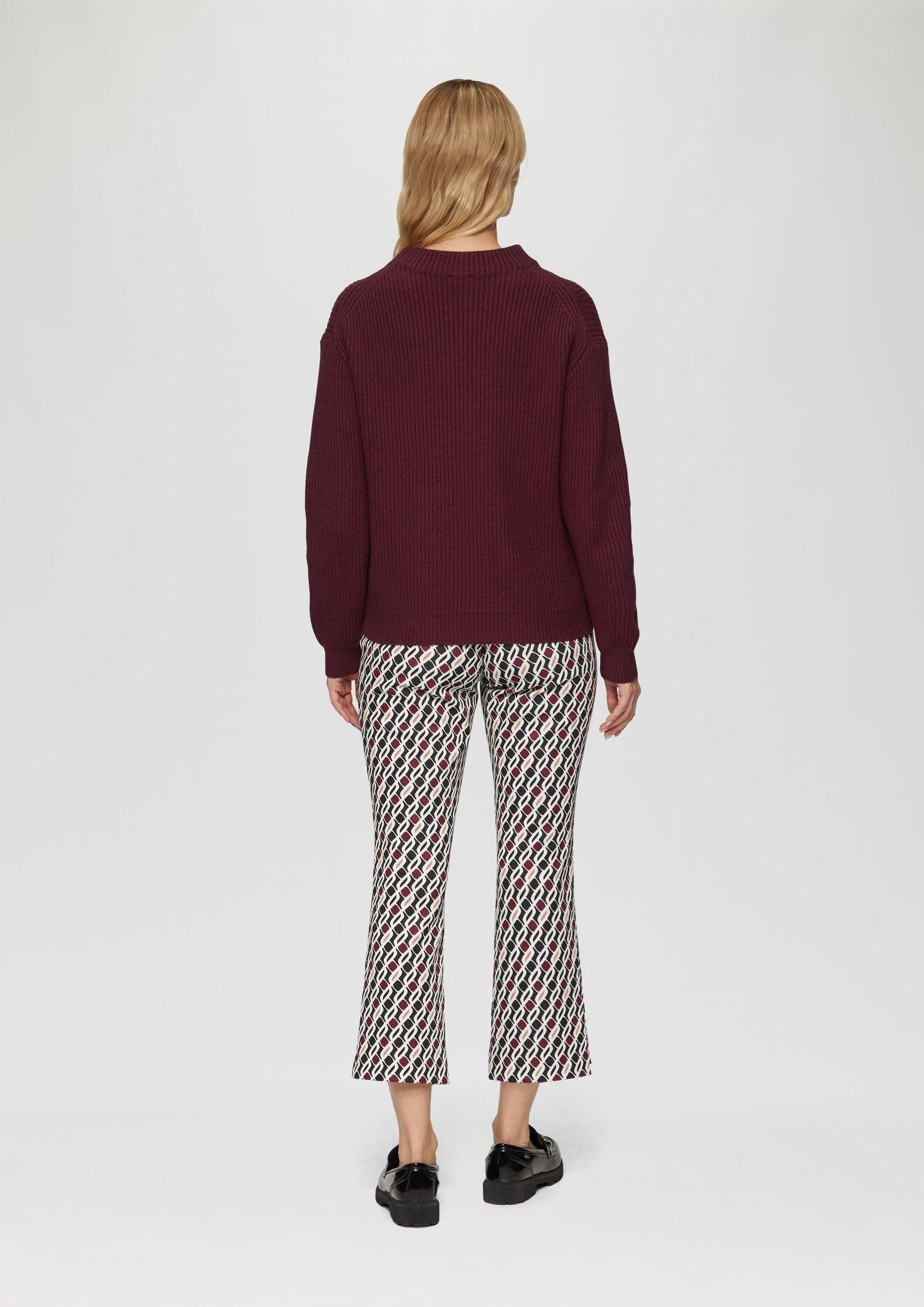 s.Oliver Longpullover Strickpullover Weicher Strickpullover im Relaxed Fit