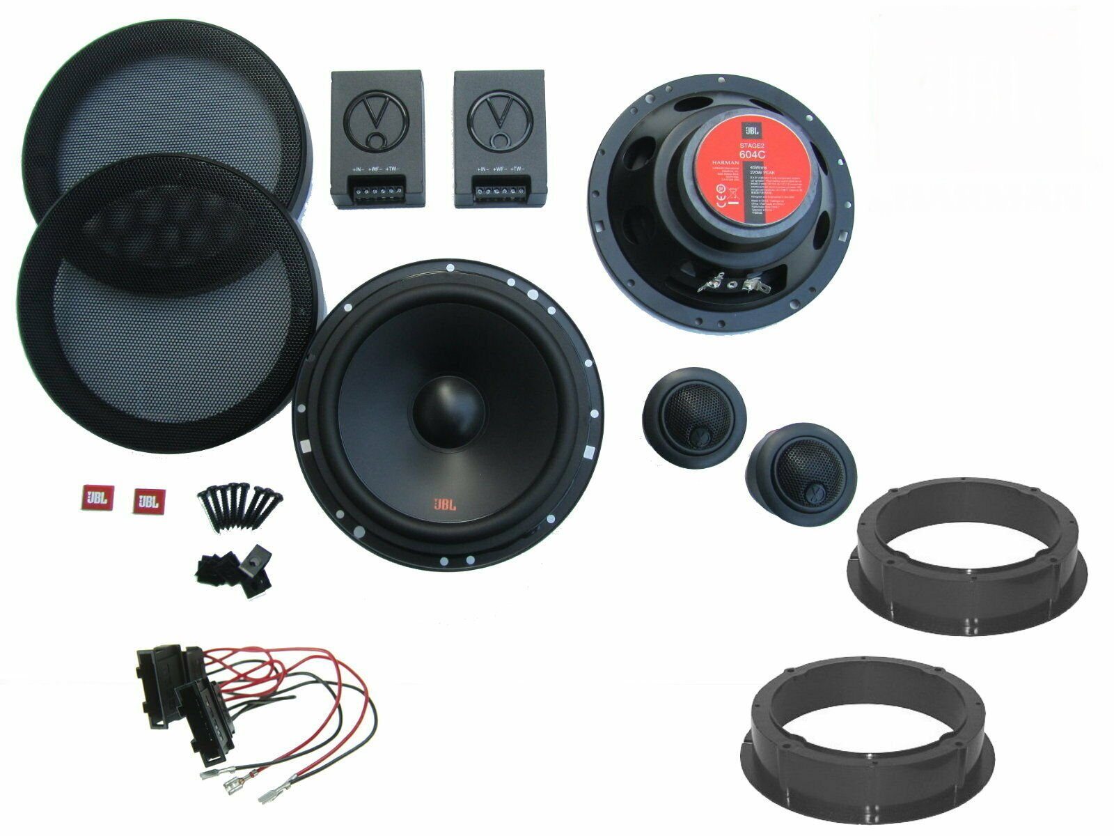 DSX JBL für Skoda Rapid Bj 12-19 Komponenten System Tür Vorne hinten 270 W  Auto-Lautsprecher (45 W)