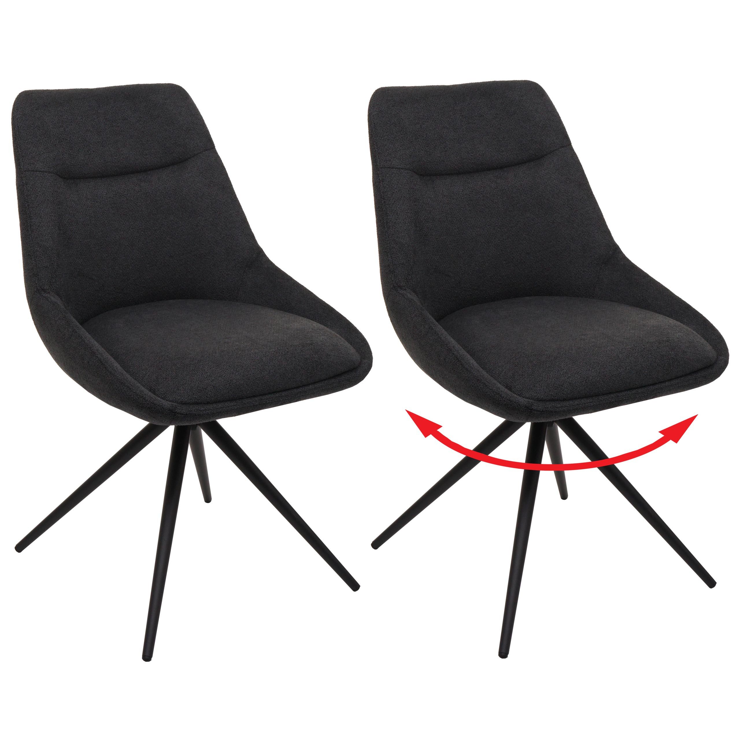 MCW Esszimmerstuhl MCW-M65 (Set, 2 St), Um 180° drehbar mit Autoposition