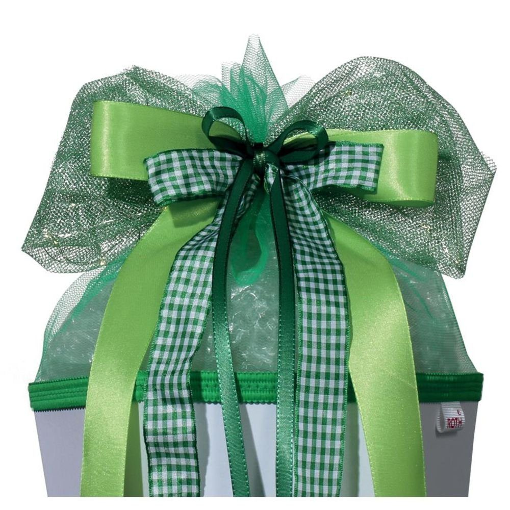 Roth Schultüte LED-Schleife "Green Lights", Grün, 50 x 23 cm, für Zuckertüte oder Geschenke