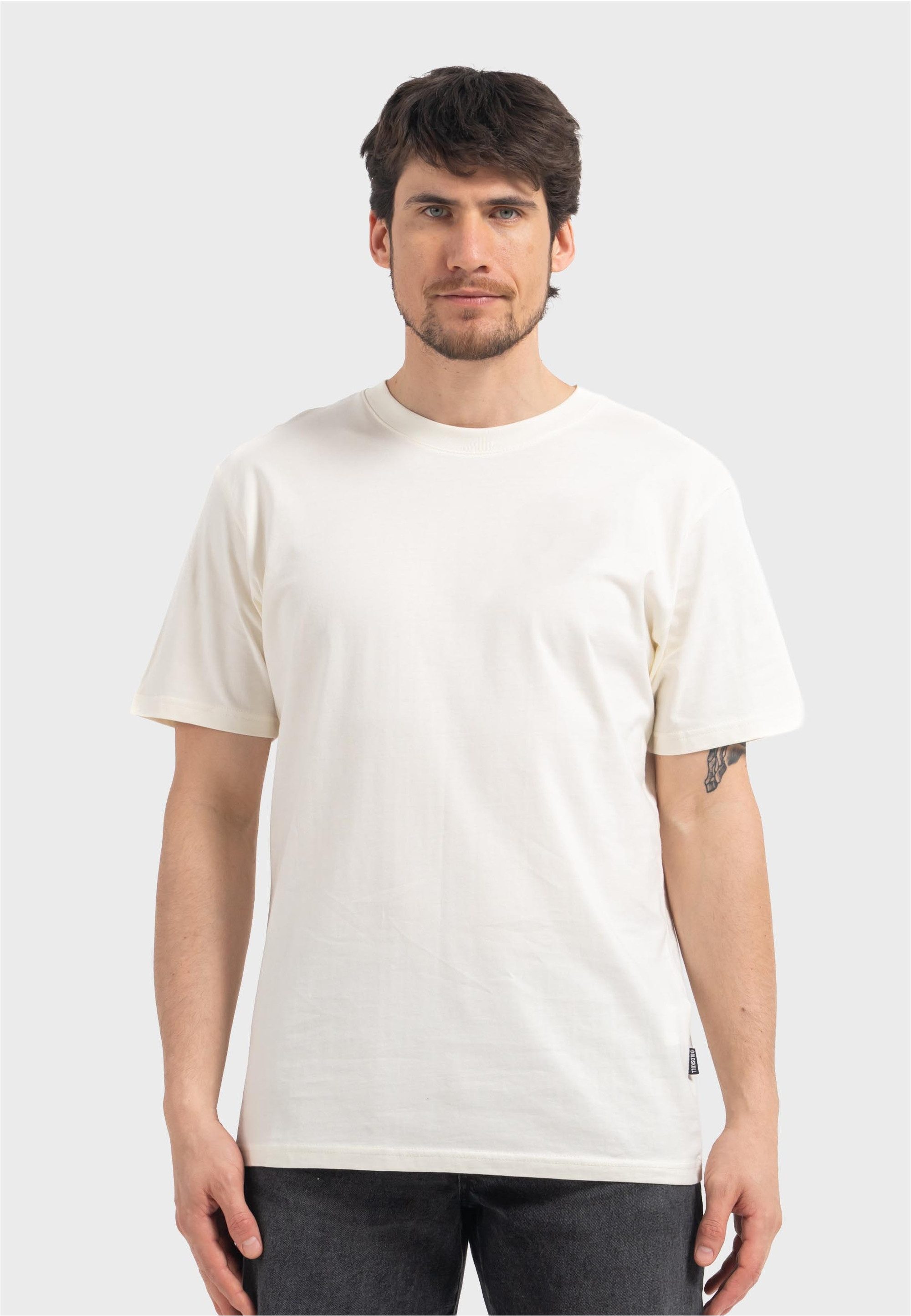 Oldskull T-Shirt Plain Basic aus super weichem Stoff
