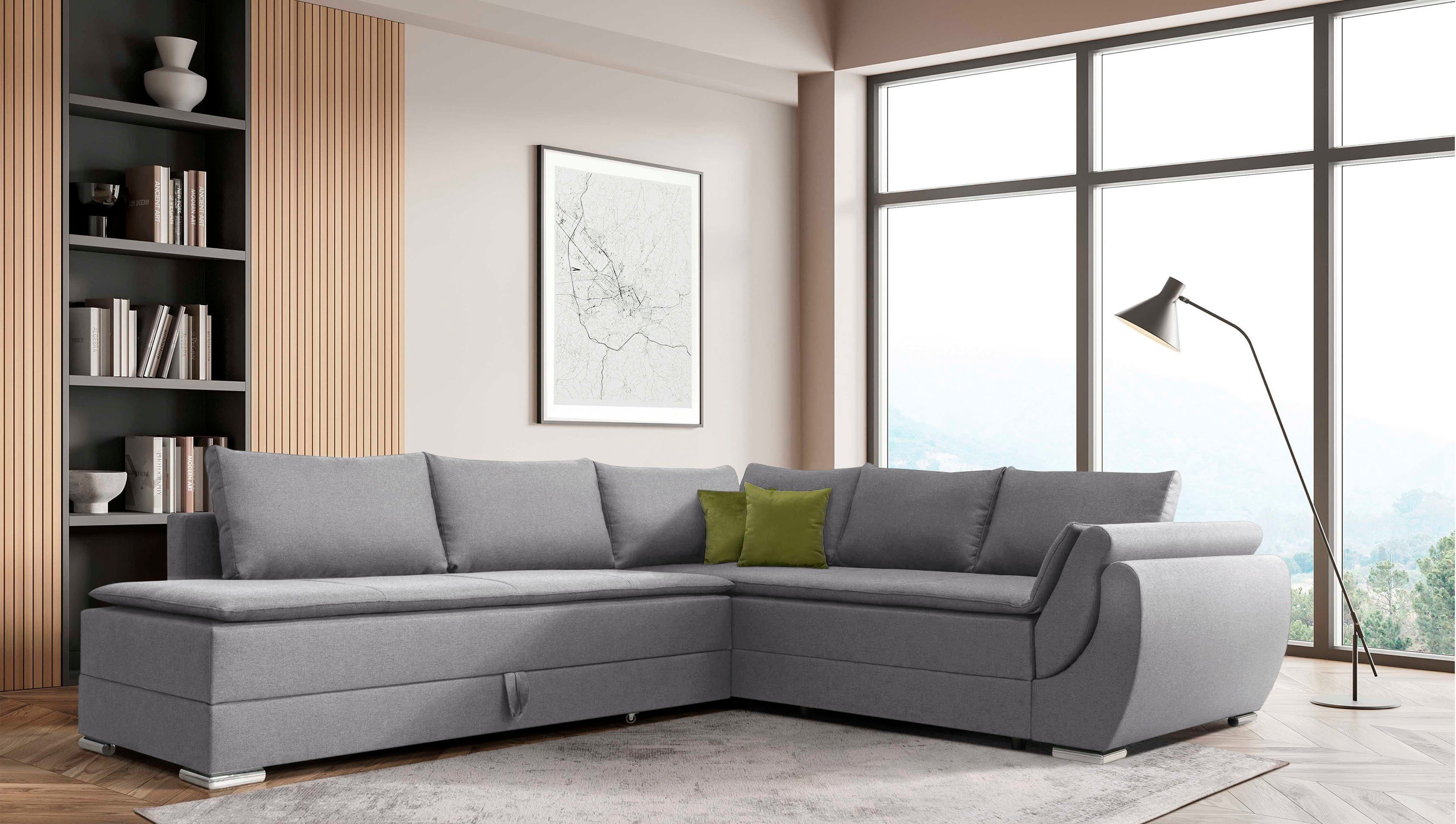 INOSIGN Ecksofa Göteborg, mit Boxspring-Bettfunktion und günstig online kaufen