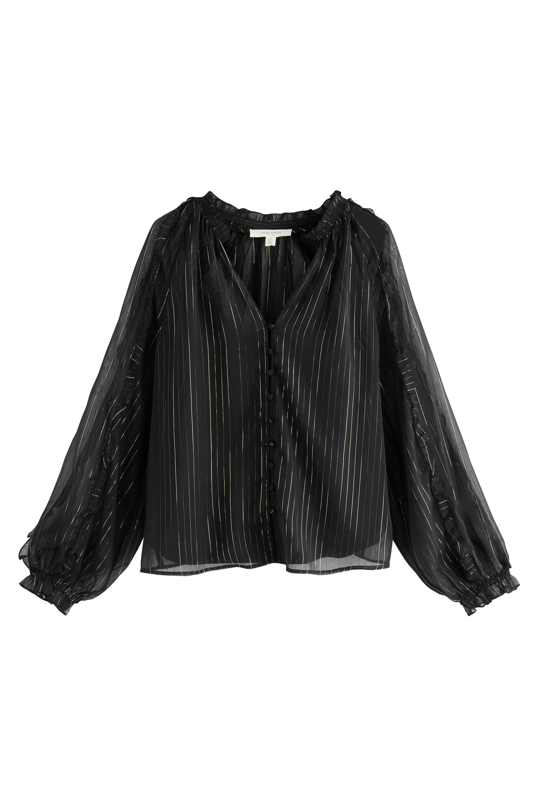 LAURA ASHLEY Chiffonbluse Laura Ashley Chiffonbluse mit Glitzerfäden (1-tlg günstig online kaufen