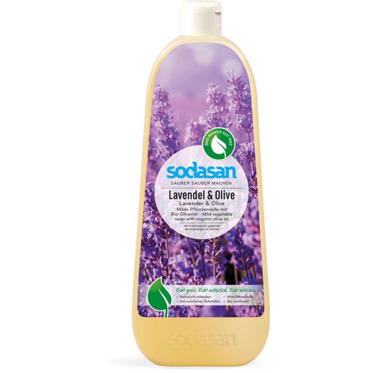 Sodasan Flüssigseife SODASAN Flüssigseife Lavendel u. Olive 1 Liter