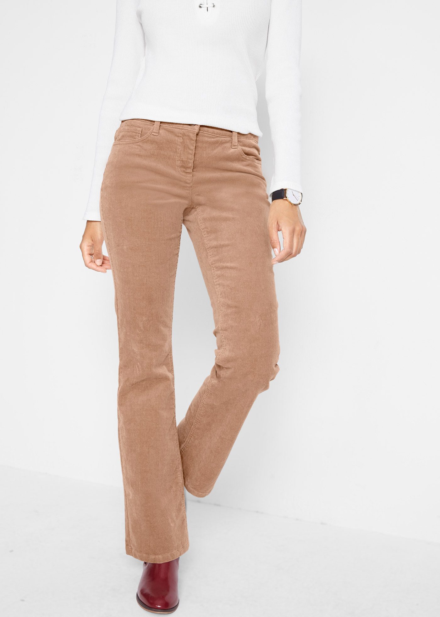 bonprix Cordhose im Five-Pocket Style und gerader Passform