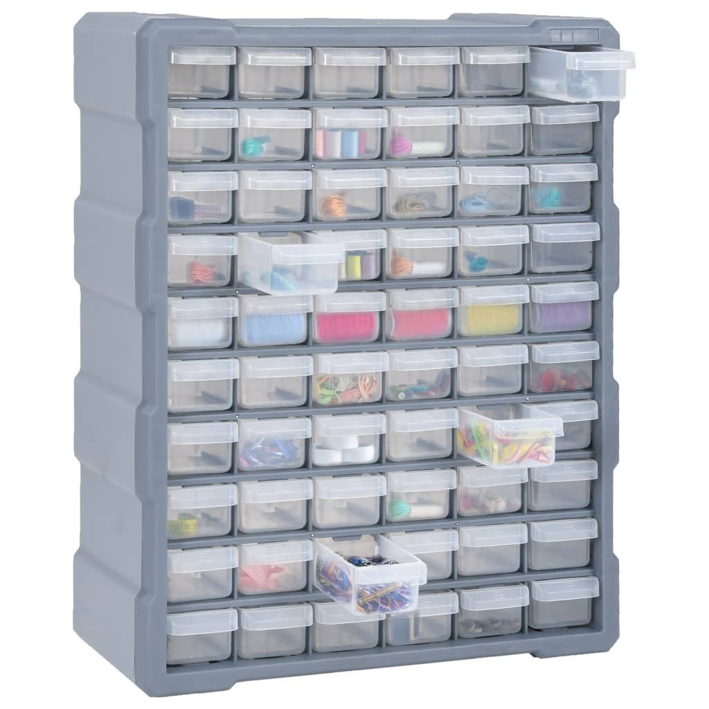 vidaXL Werkzeugkoffer 60 Schubladen Multi-Schubladen-Organizer mit 60 Schubladen 38x16x47,5
