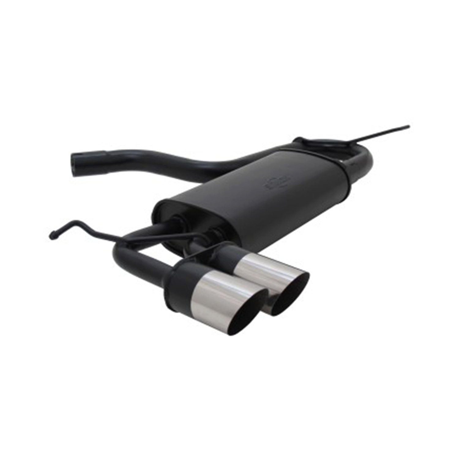 OMAC Auspuff-Flexrohr Novus Sportauspuff für Audi A3 VW Golf 5 VW Golf 6 VW Scirocco 2x76mm, (1-tlg), Leicht austauschbar - Doppelter Ausgang