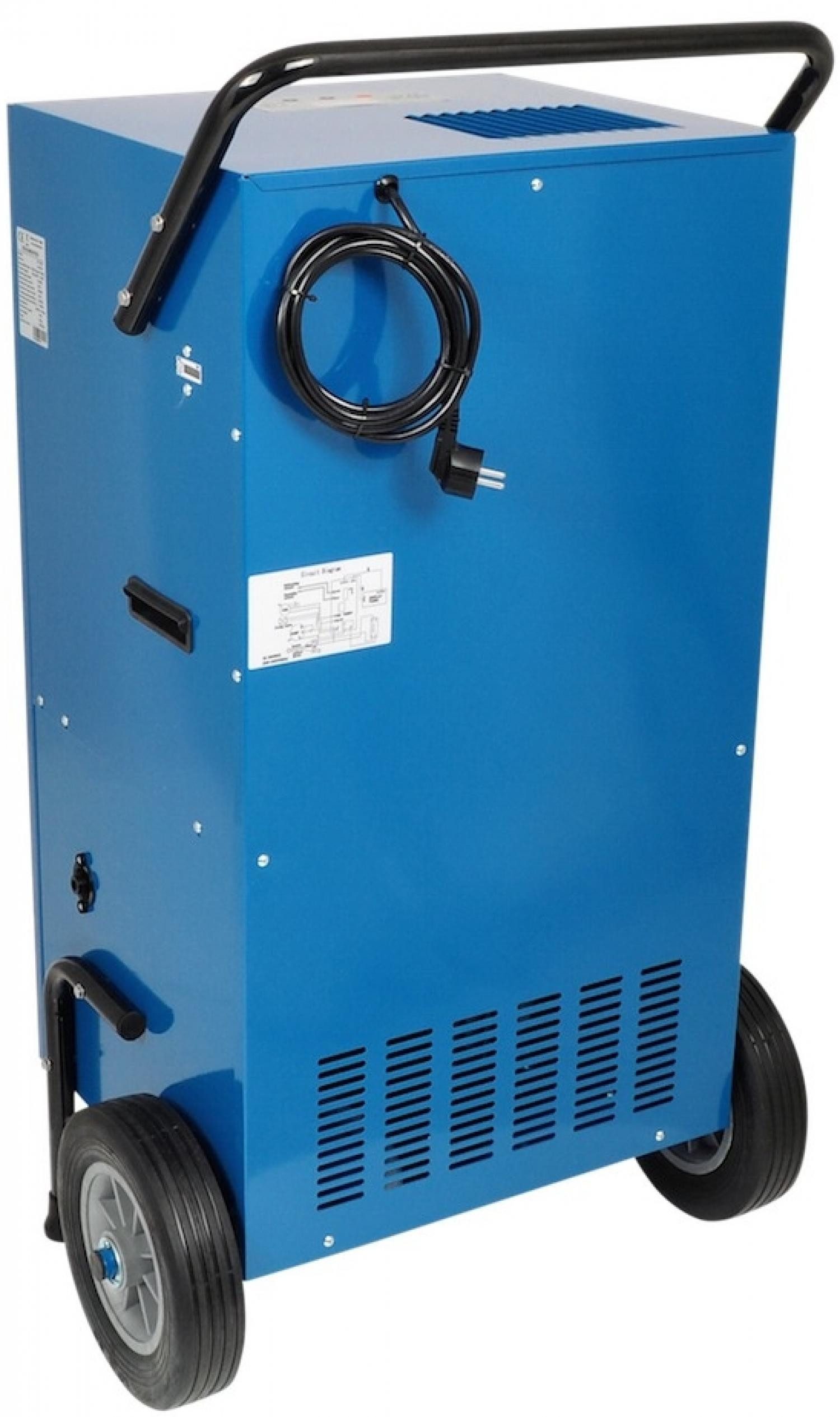 WDH Bautrockner WDH-1200HT, Entfeuchtung 120 l/Tag, Durchschn. Leistungsaufnahme im Dauerbetrieb: 1.275W