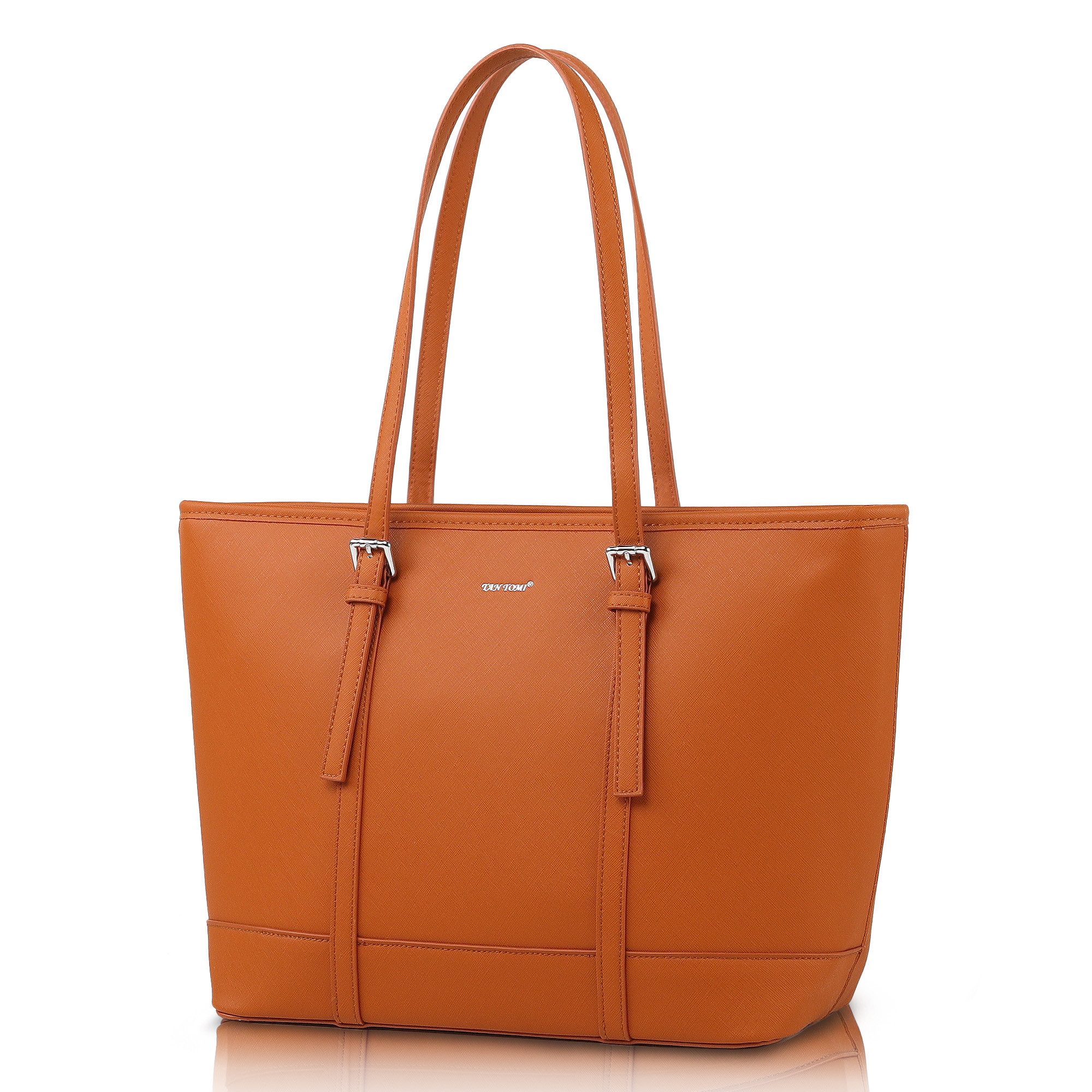 TAN.TOMI Shopper Damen Handtasche Aktentasche Große Businesstasche Elegante, 10,5 Zoll Schlüsselring Mit 3 Fächern Umhängetasch Bürotasche