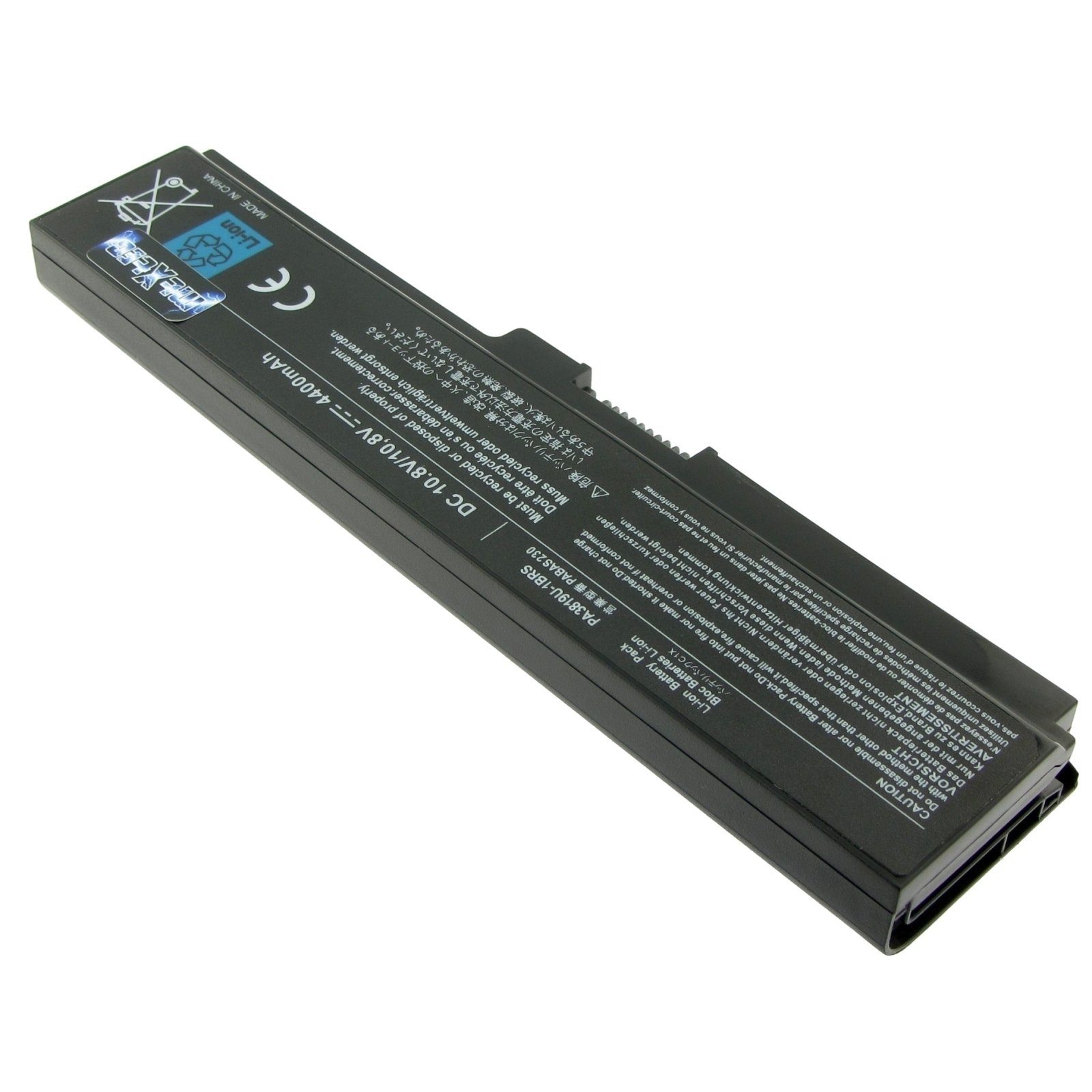 MTXtec Akku LiIon, 10.8V, Laptop-Akku, 48 6 Zellen, für TOSHIBA 4400mAh Satellite L770-14N Wh, Pro Lithium-Ionen (LiIon)