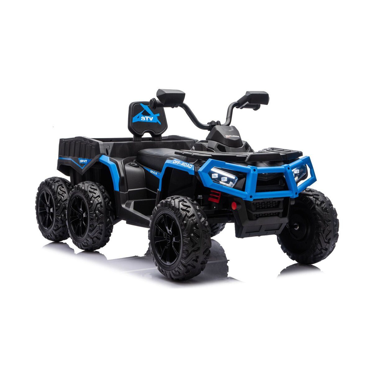 Wisam Elektro-Kinderquad Elektro Auto Batterieauto Quad-ATV mit 6 Rädern und Anhänger JC606