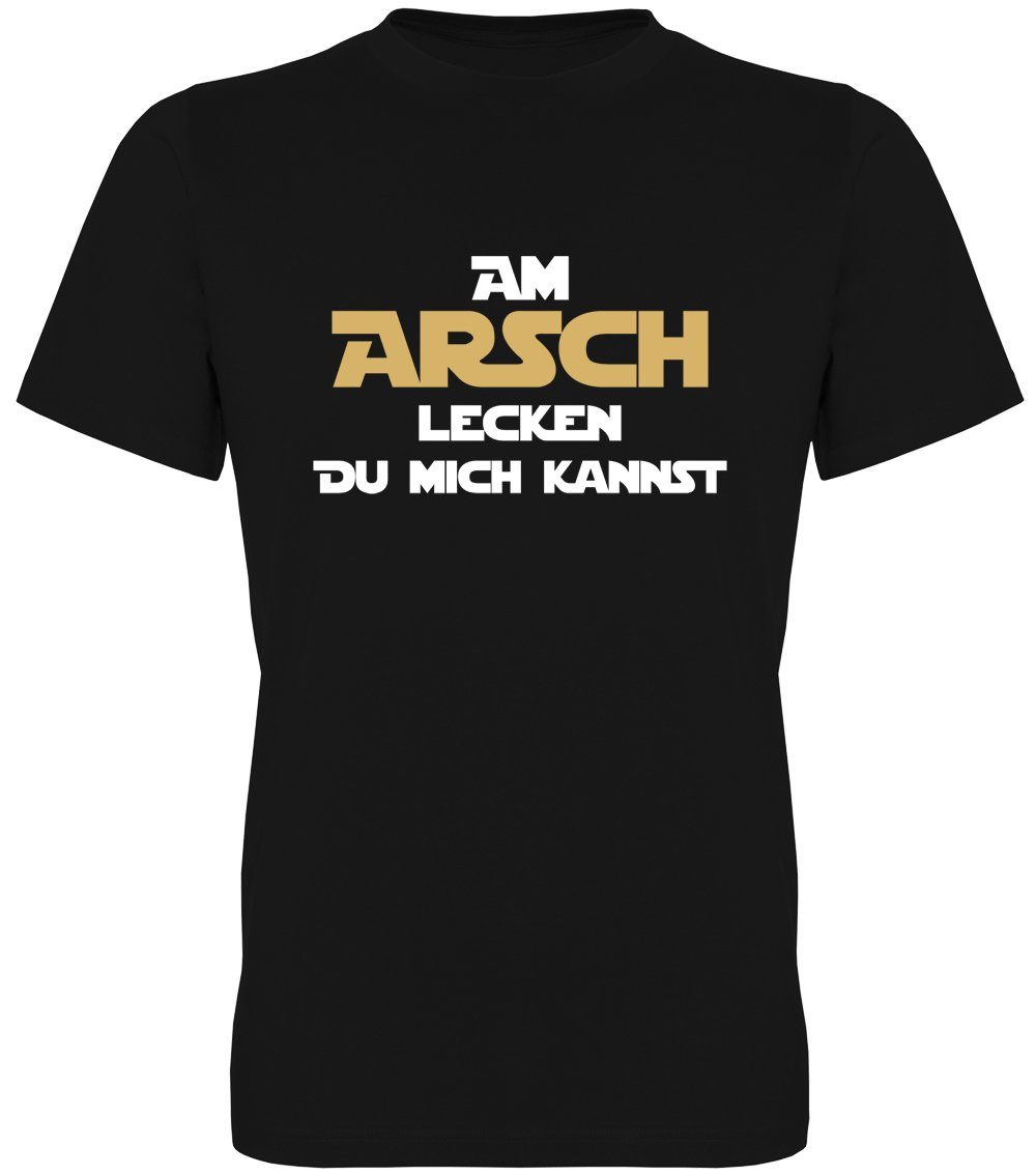 ᐅ Ggraphics TShirt Am Arsch lecken Du mich kannst Herren TShirt, mit