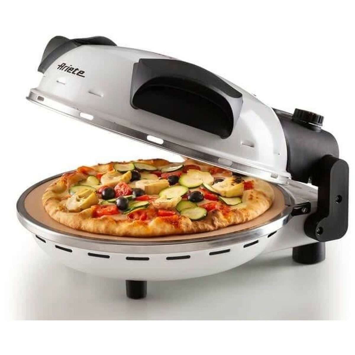 Minibackofen Ariete Elekto-Ofen Mini 918 Weiß 1200 W Pizzabereiter Pizzaofen Elektr