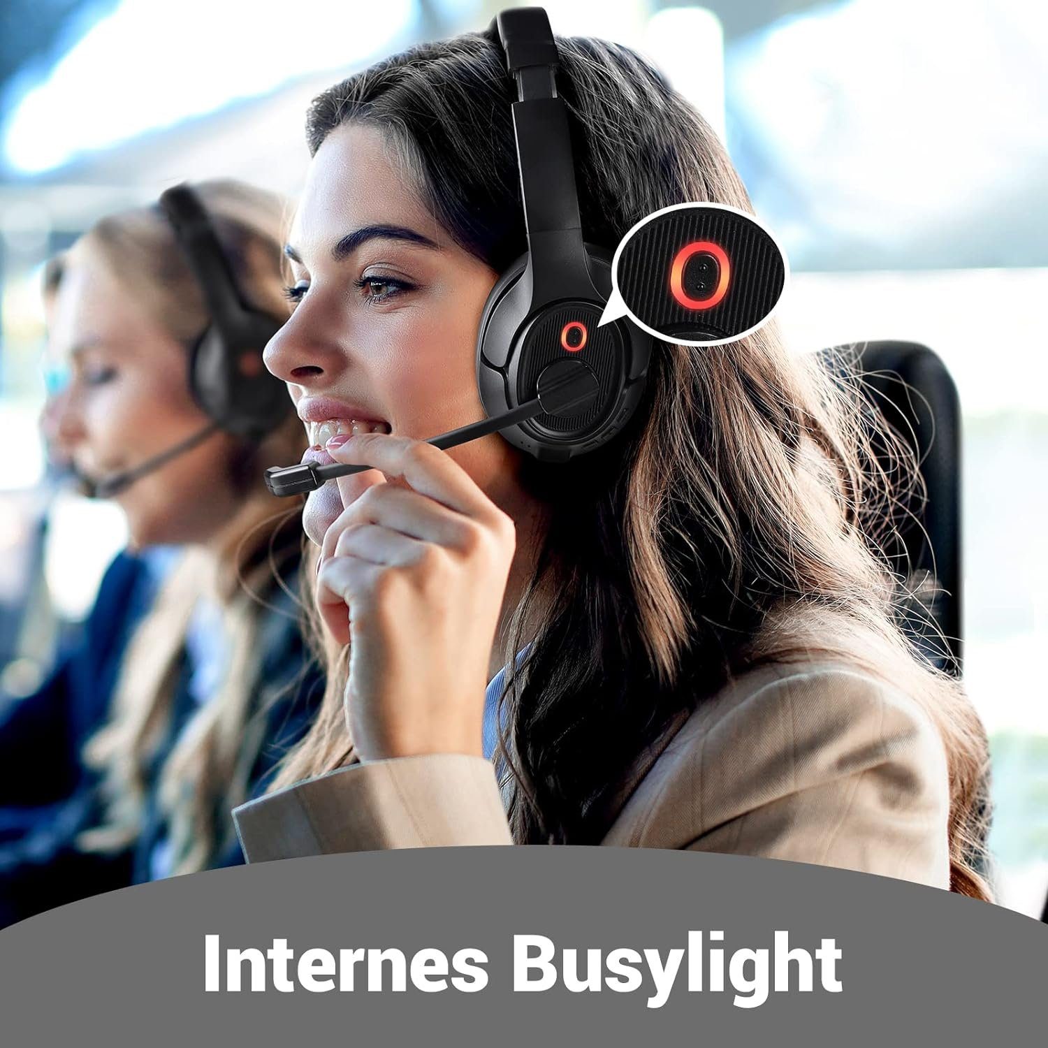 Headset, Headset Business Stdn mit Gaming-Headset Headset, EKSA 55 Mikrofon Bis (Wireless 10 zu Meter Bluetooth Bluetooth & Reichweite)