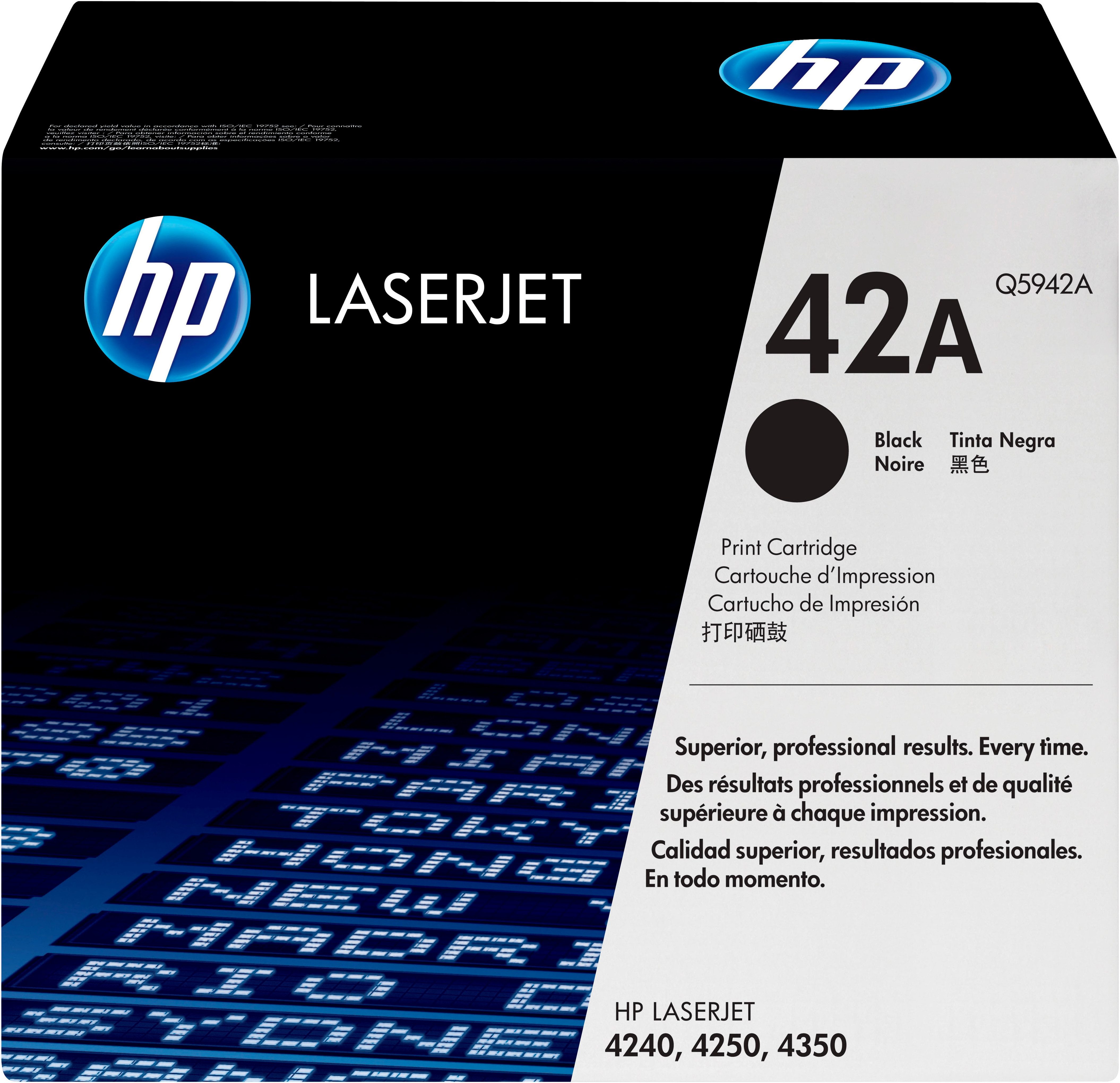 HP Tonerkartusche HP original Toner 42A (Q5942A) Black