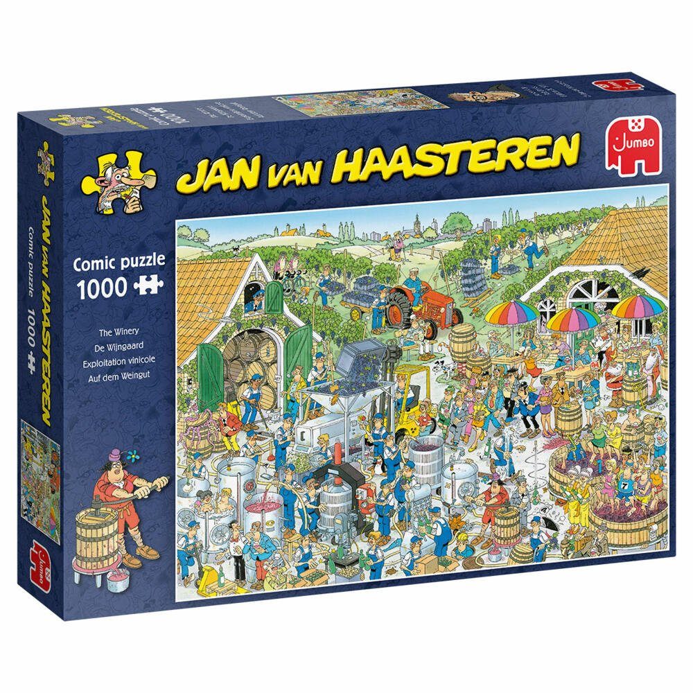 Jumbo Spiele Puzzle Jan van Haasteren - Weingut 1000 Teile, 1000 Puzzleteile