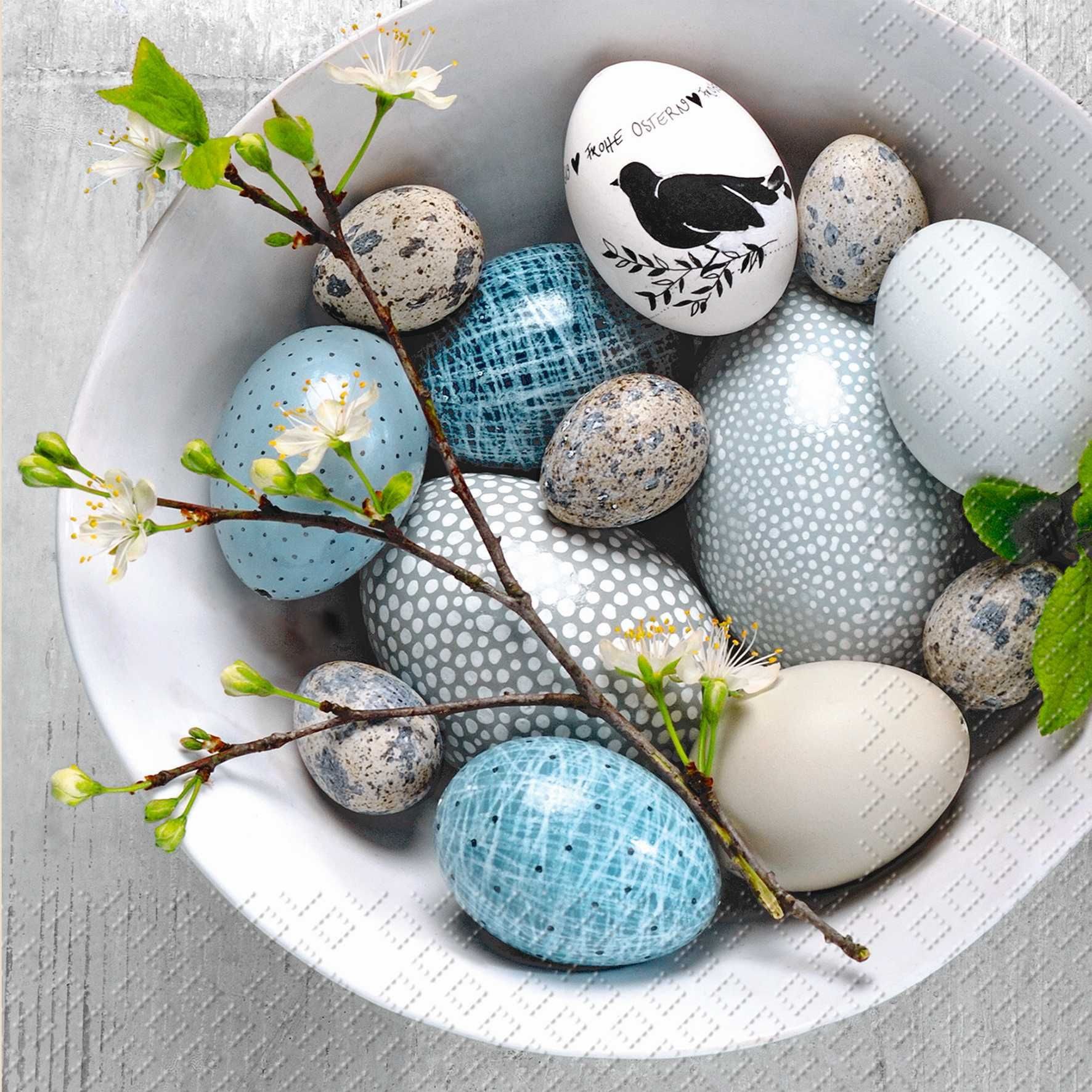 stewo Papierserviette STEWO 2572 6214 41 Lunchservietten Eier Ostern - 33 x 33 cm, 20 Stück