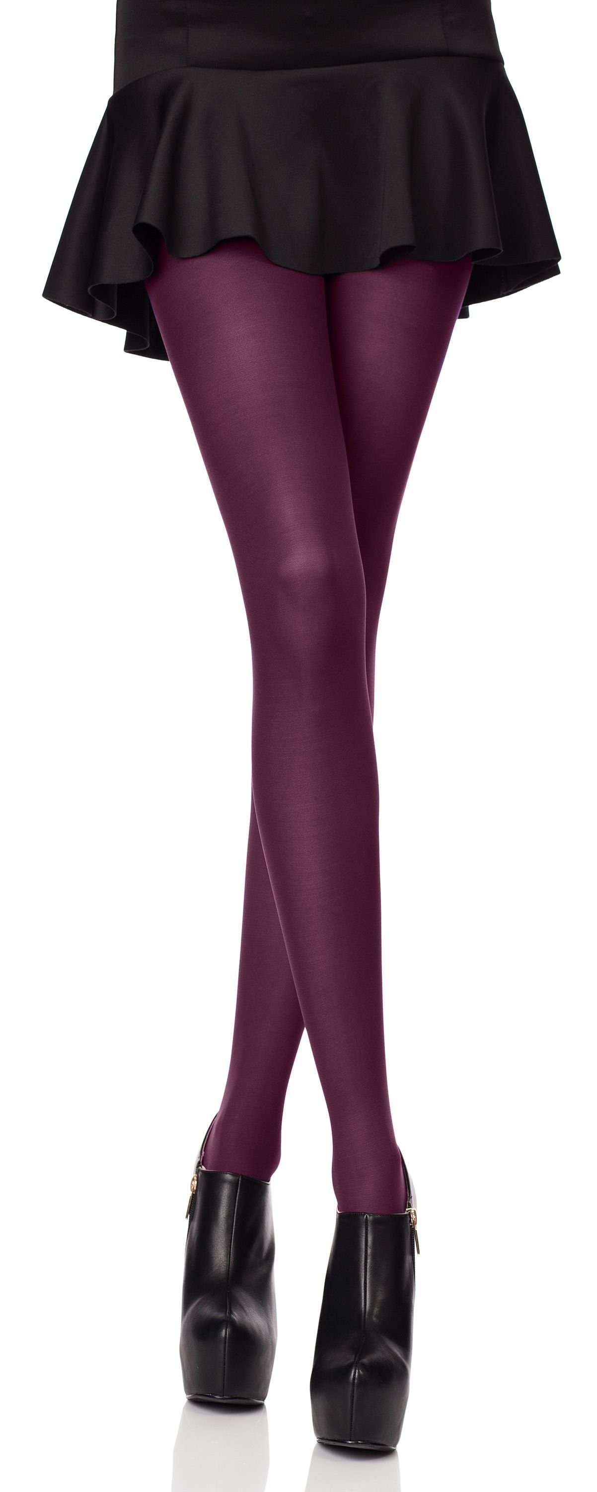 Merry Style Strumpfhose Damen Strumpfhose Microfaser 40 DEN 40 DEN (1 St) Violett